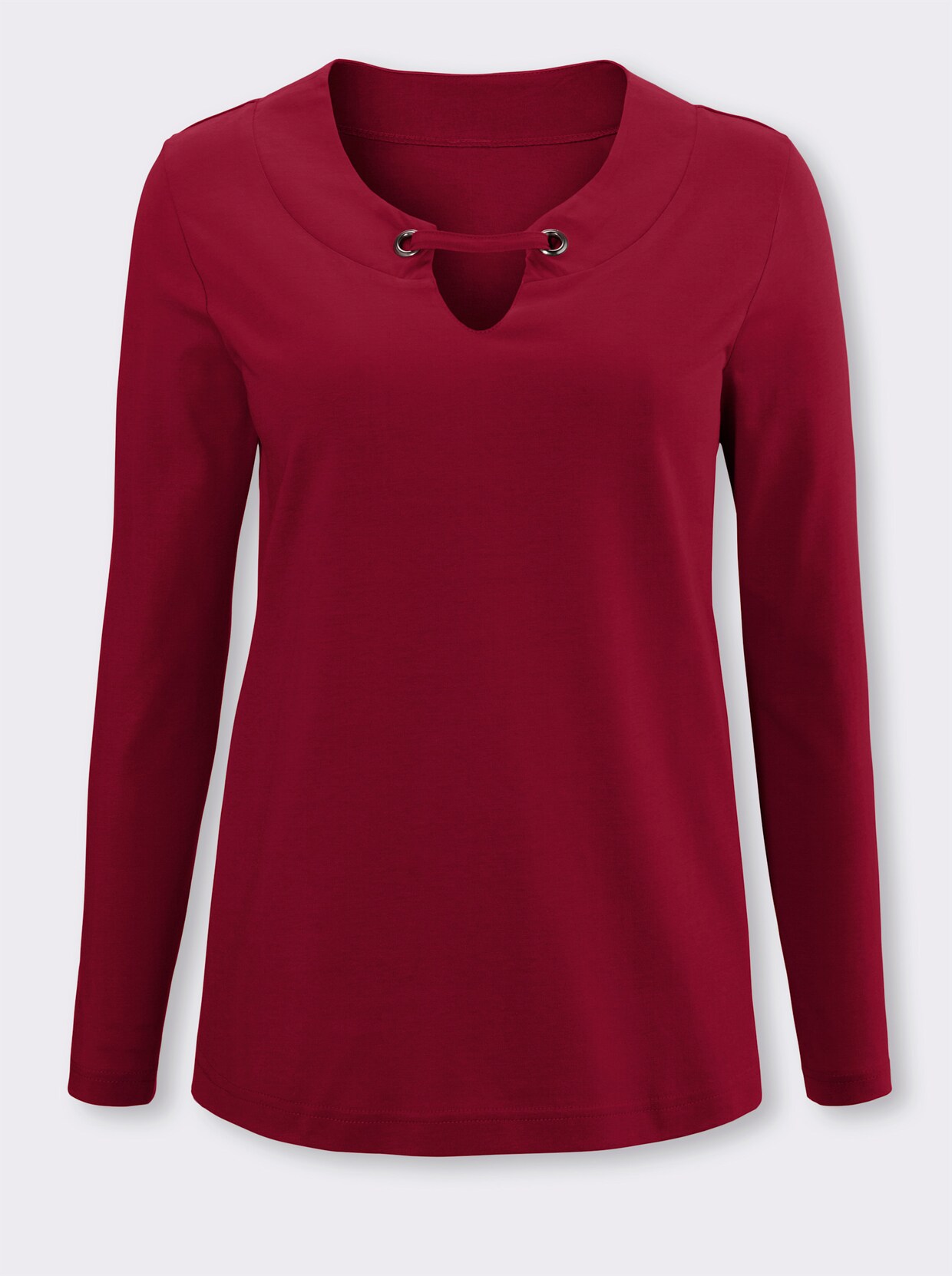Shirt met lange mouwen - kers