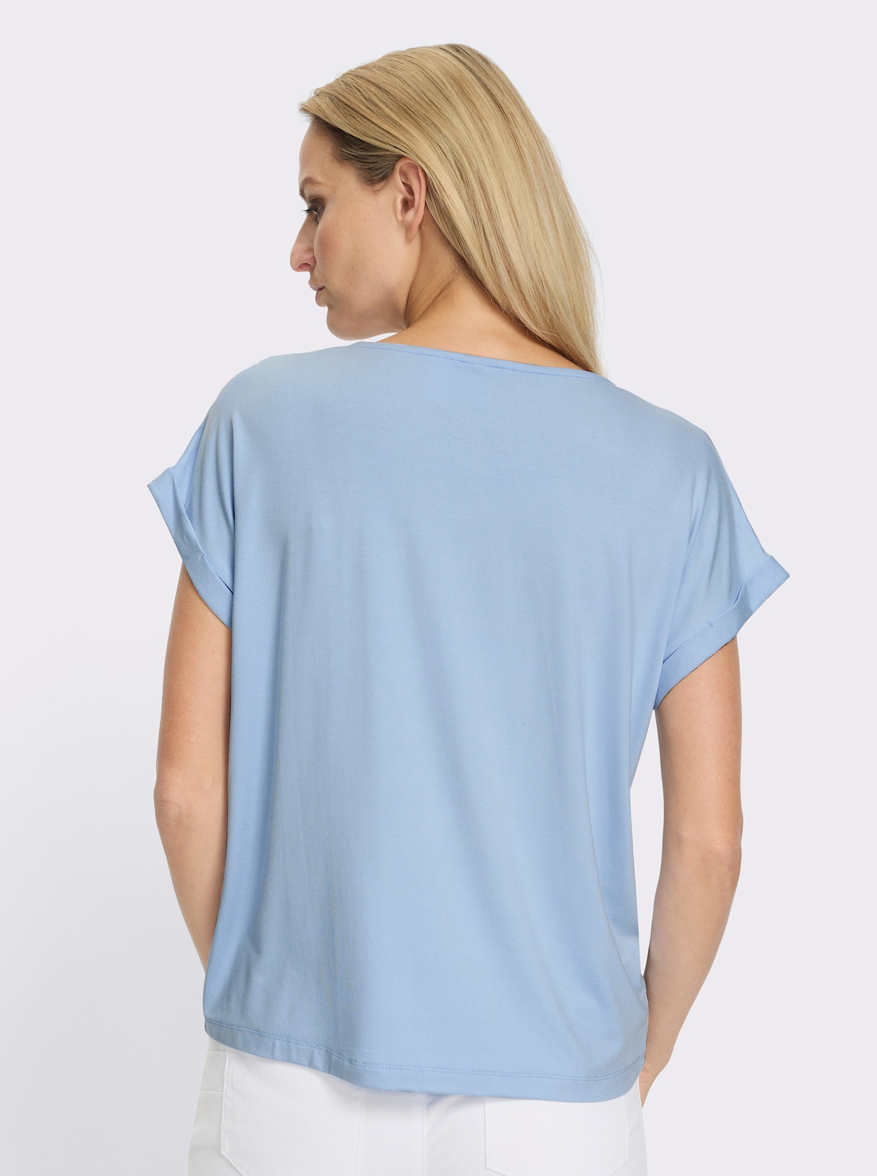 heine Kurzarmshirt - eisblau