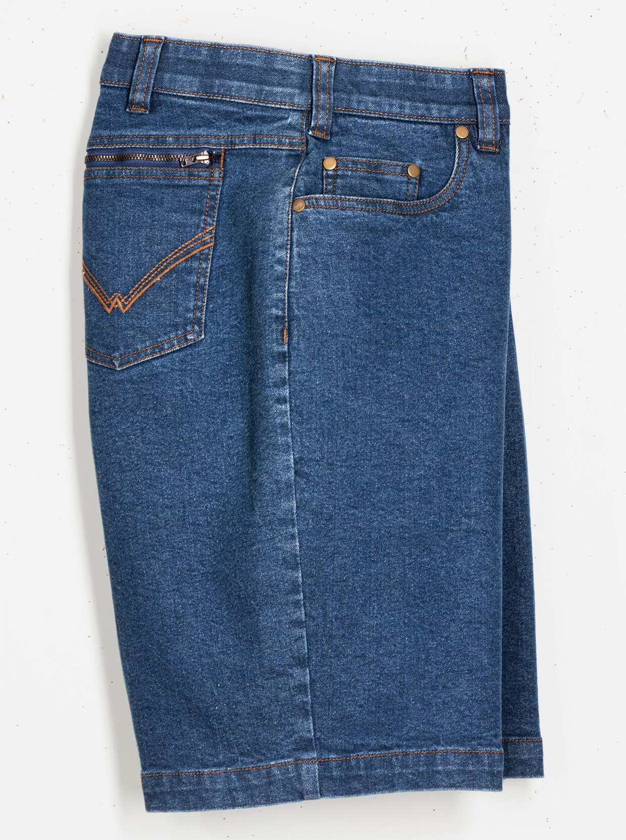 Jeans-Bermudas - blue-bleached