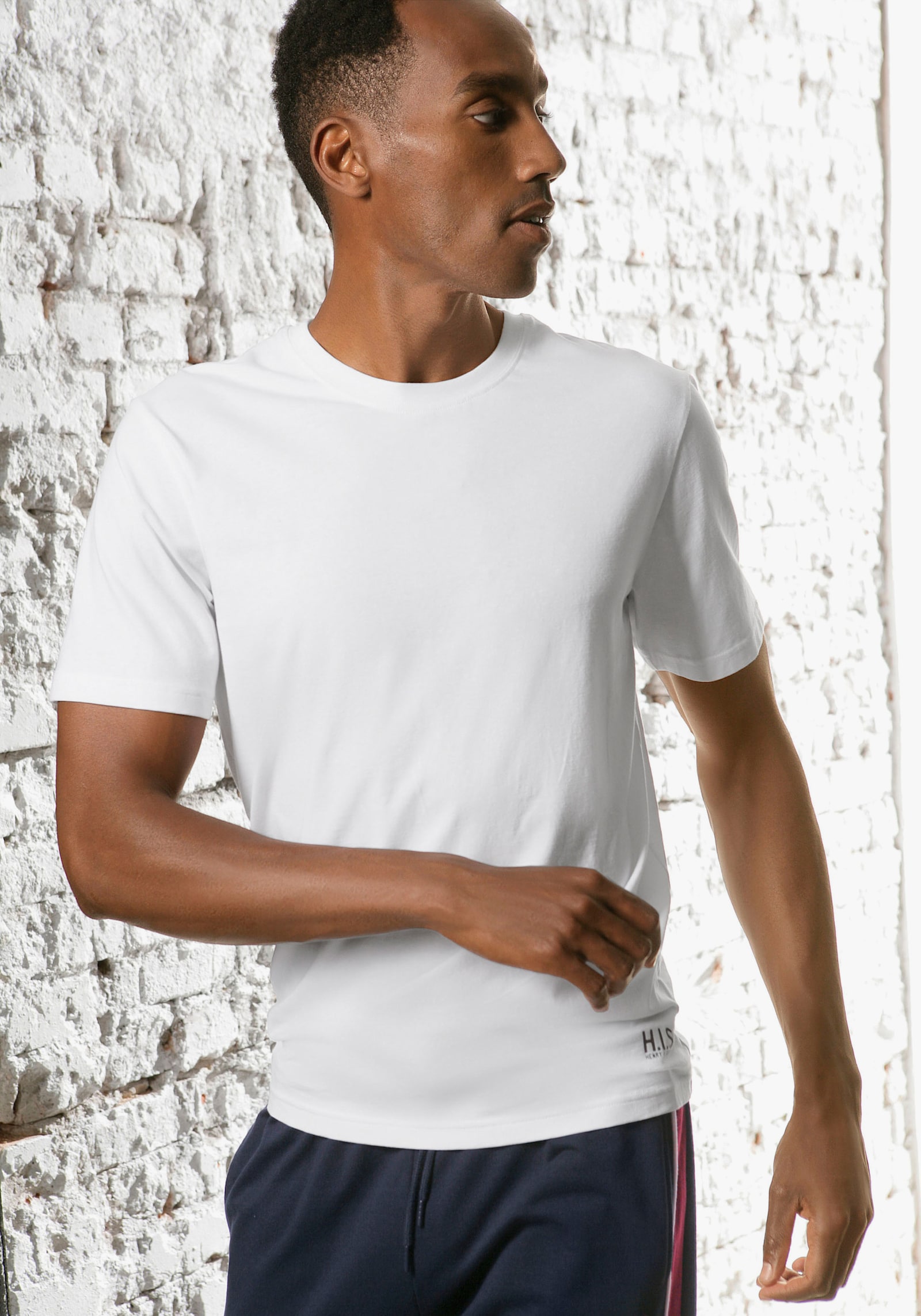 H.I.S T-Shirt - weiß