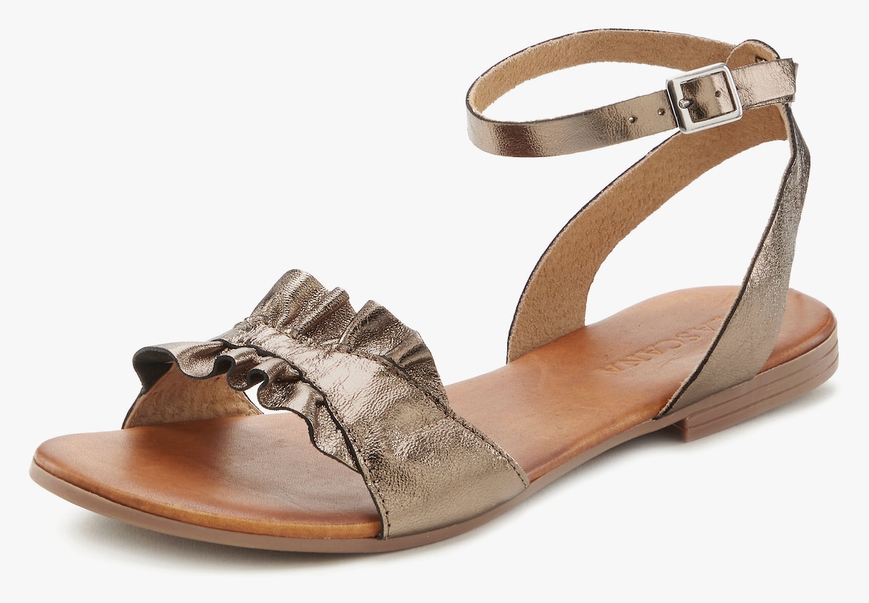 LASCANA sandalen - antiekgoudkleurig