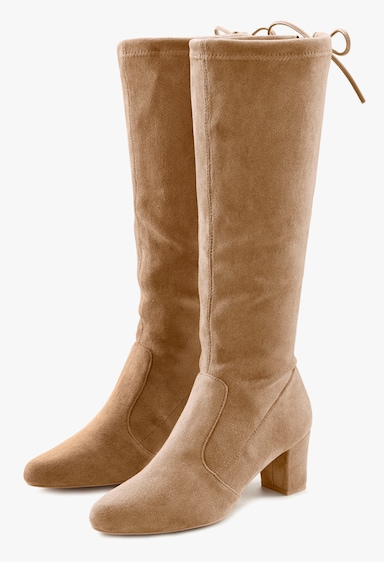 LASCANA Schlupfstiefel - sand