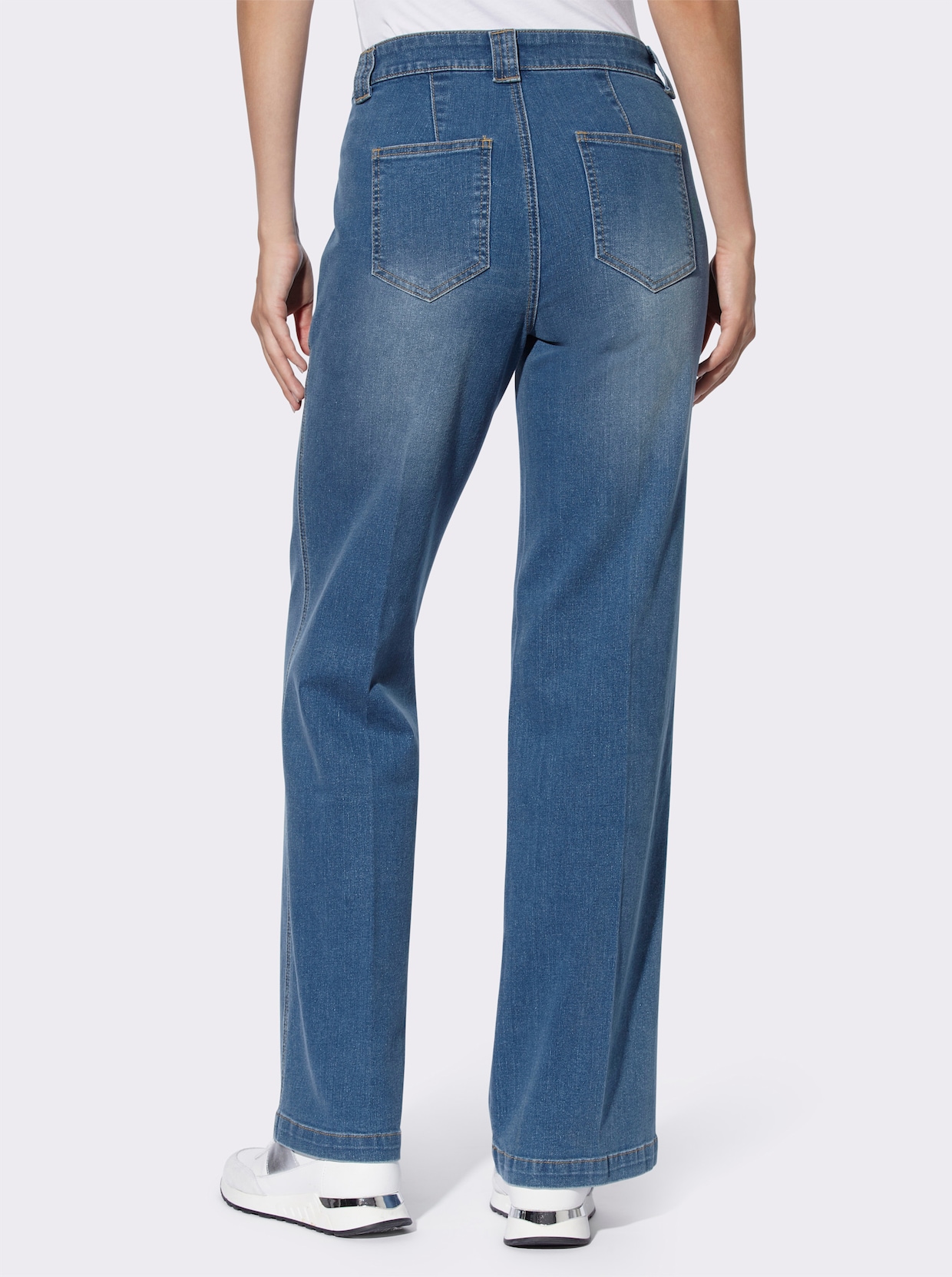 heine Gerade Jeans - blue-bleached