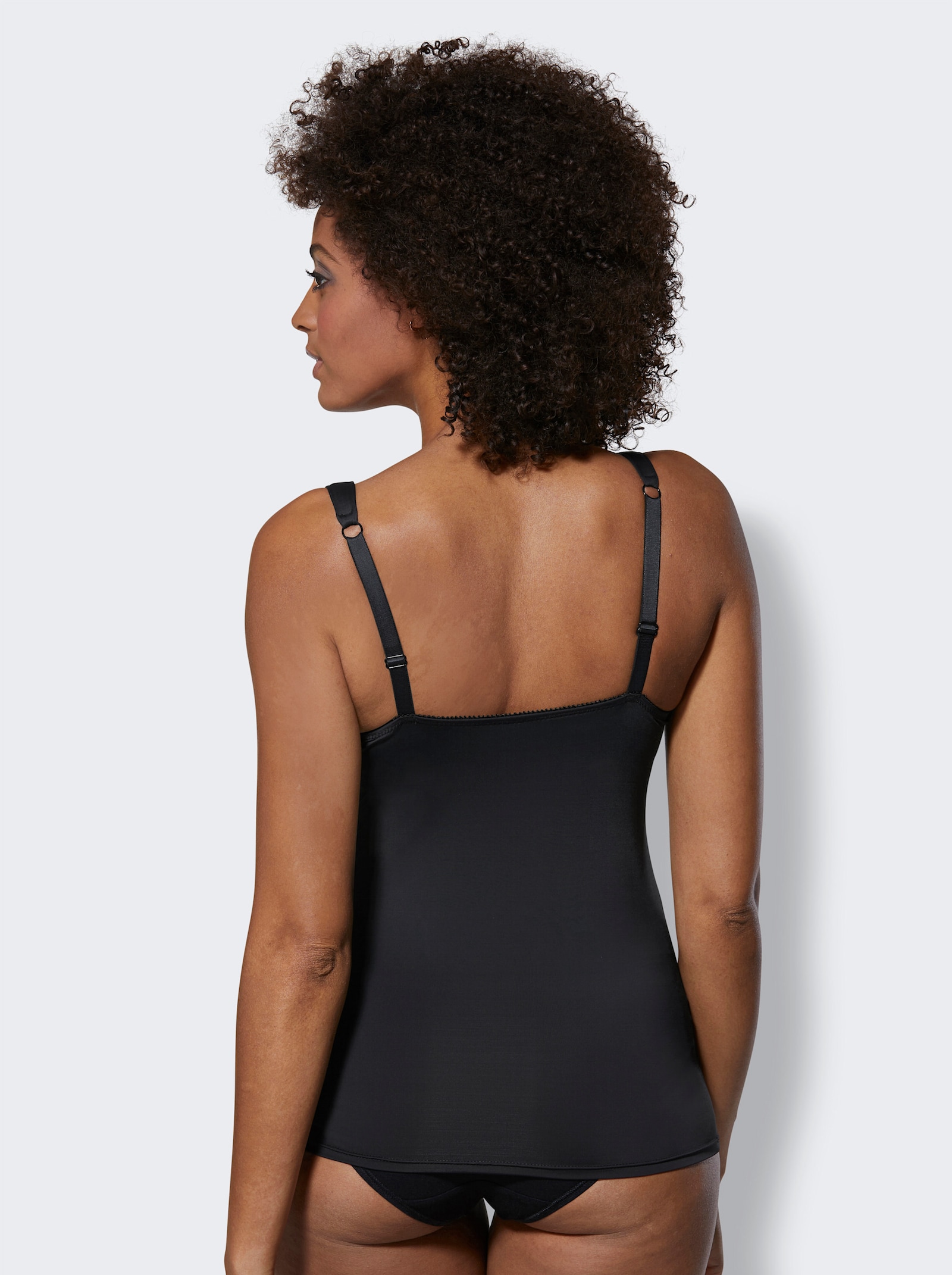 Naturana BH-Hemd ohne Bügel - schwarz