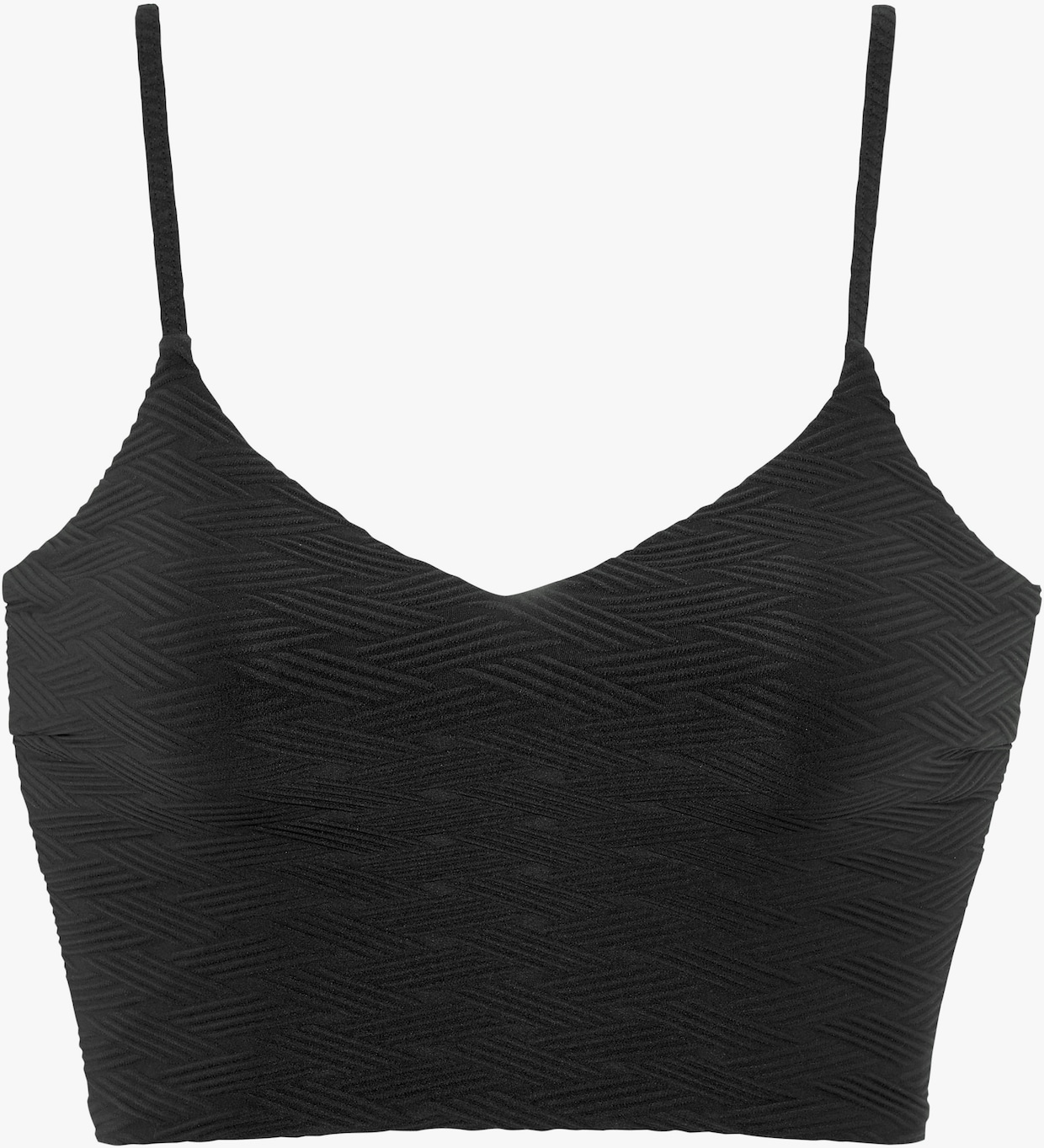 Sunseeker Bikini-crop-top - zwart