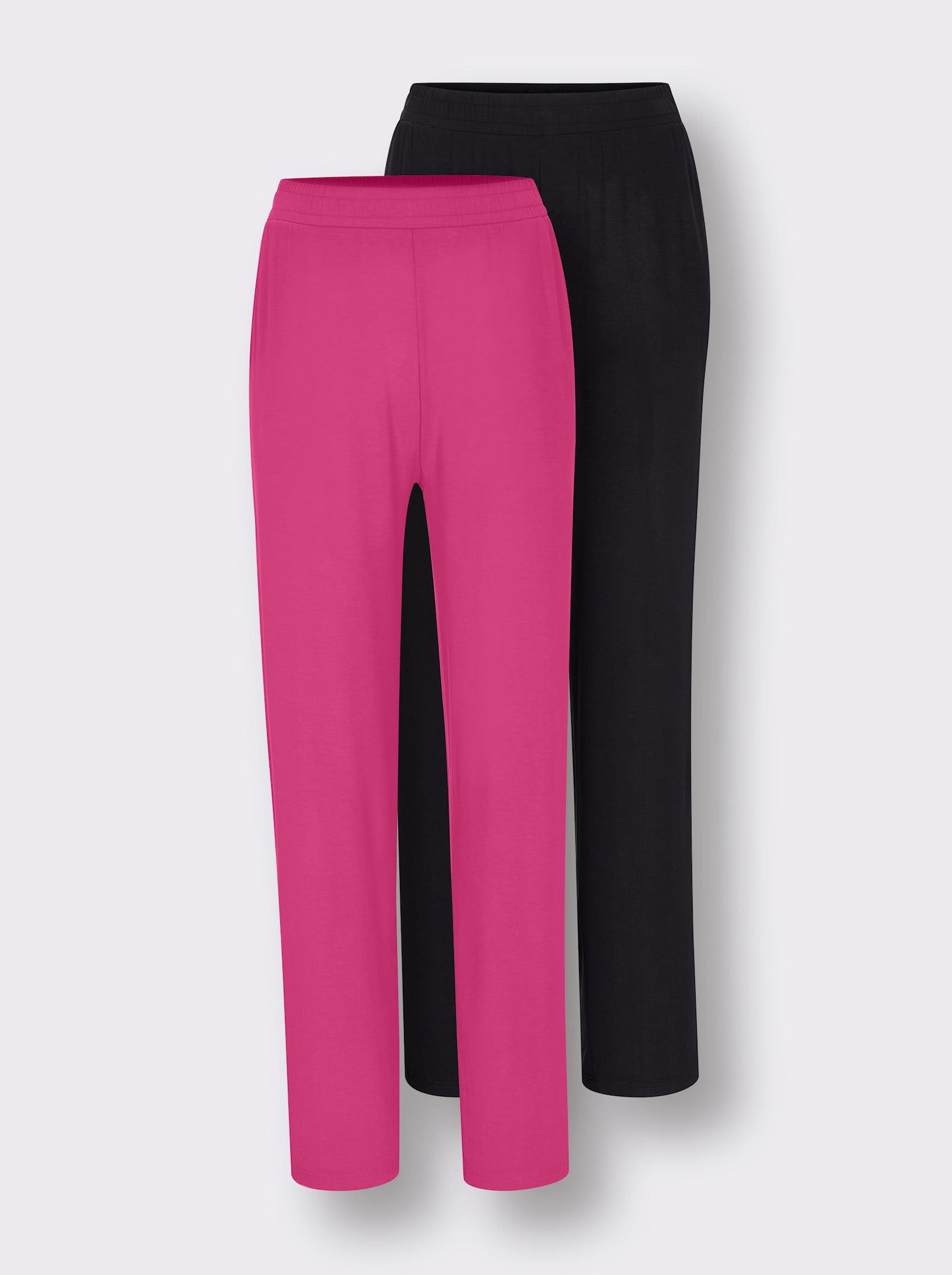 feel good Hosen - schwarz + fuchsia