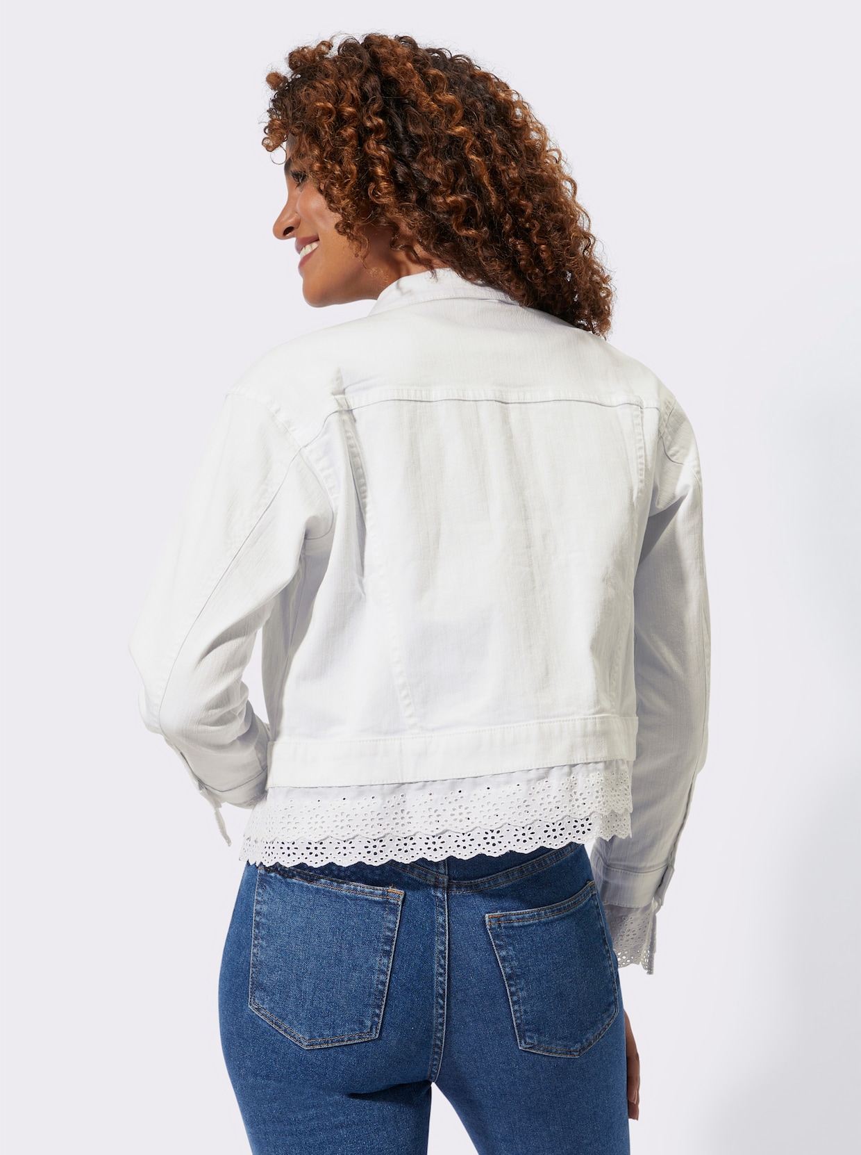 Jeansjack - wit