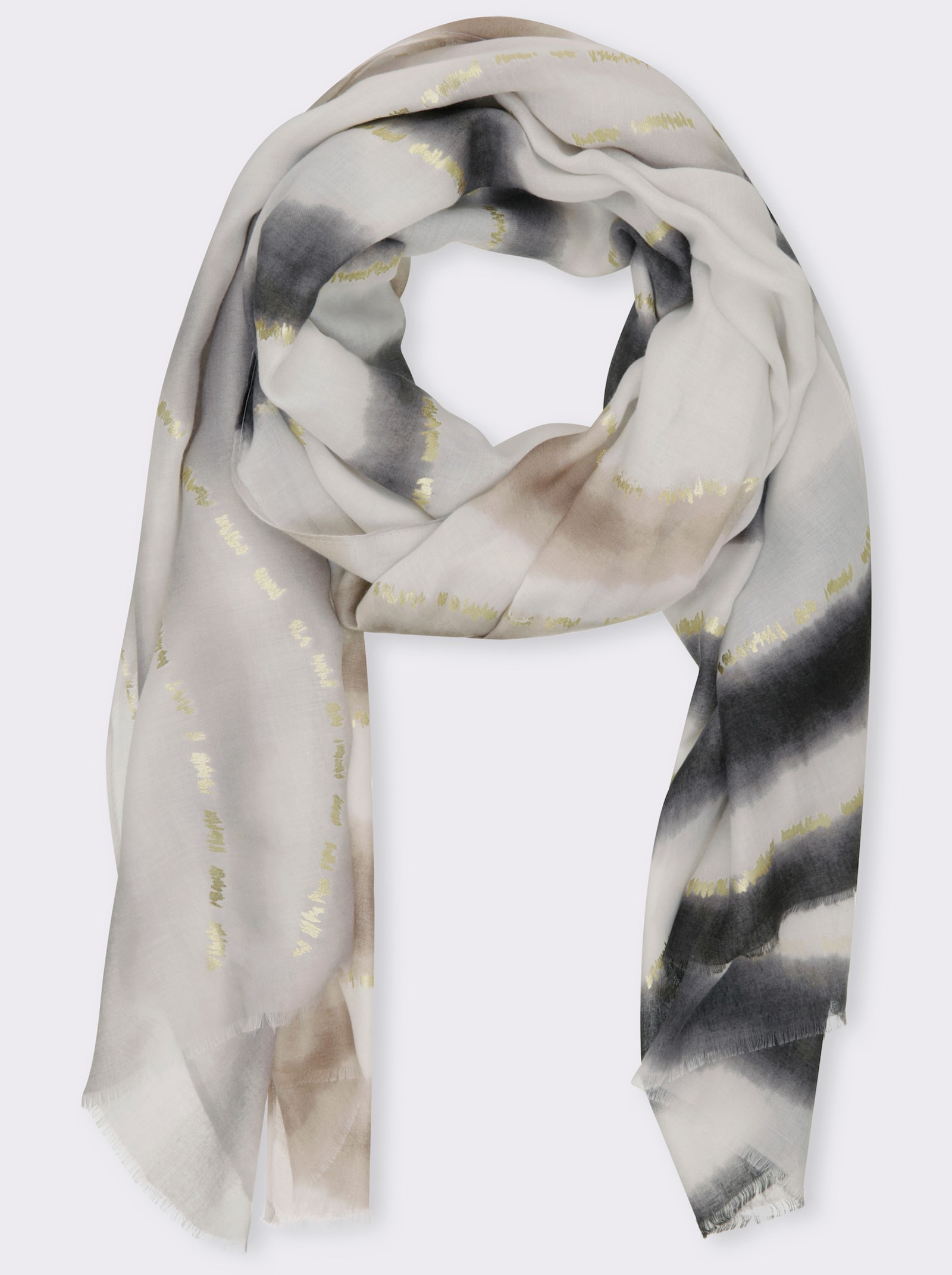 heine Sjaal - zand/zwart