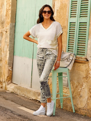 heine Ajourpullover - sand