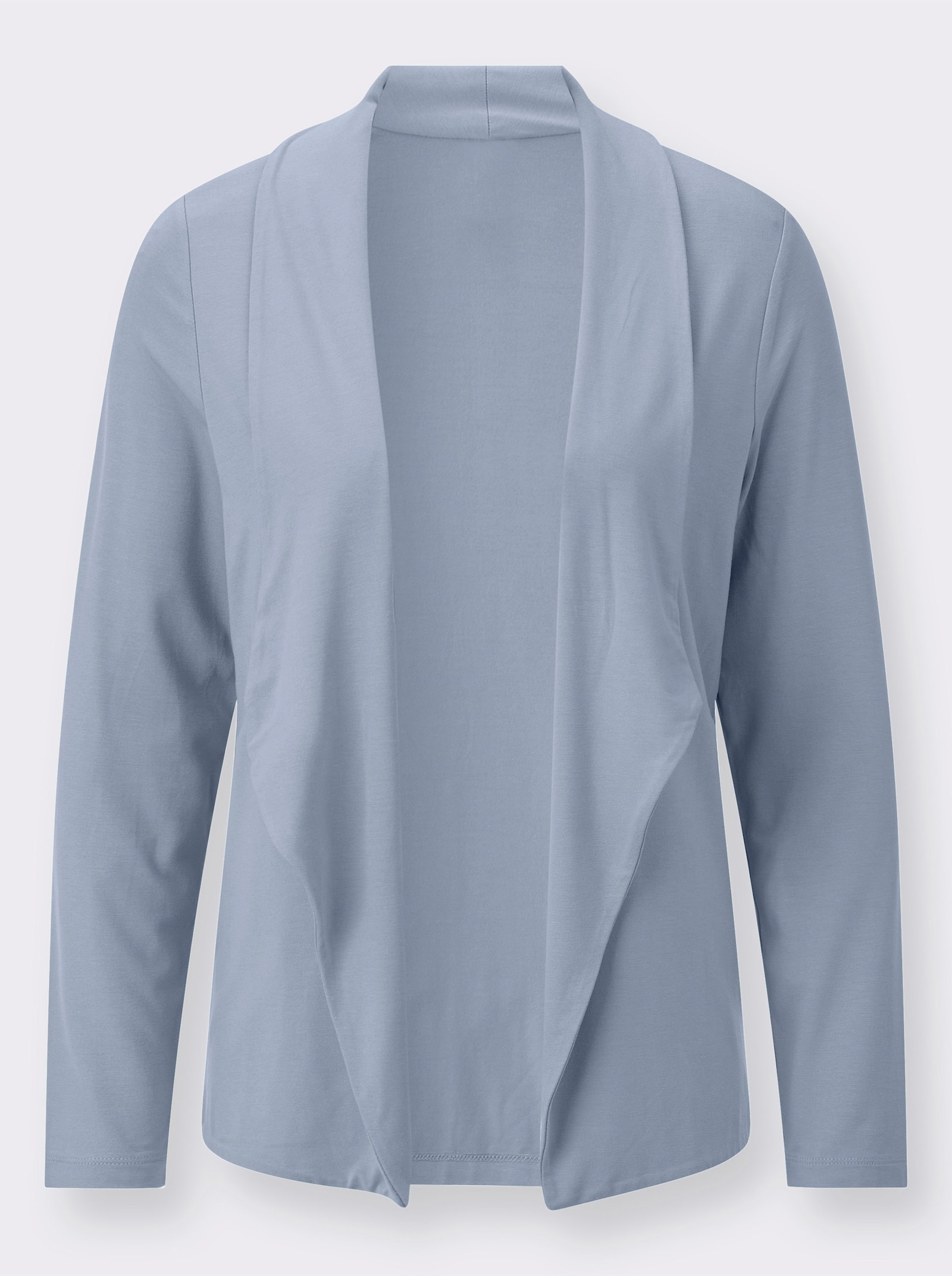 Shirtjacke mit Schalkragen - bleu