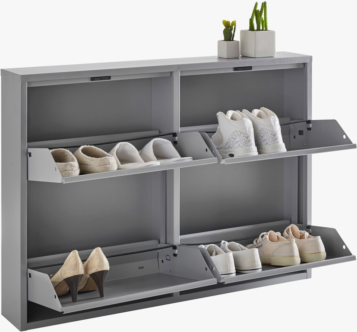 heine home Schoenkipper - Zilverkleur