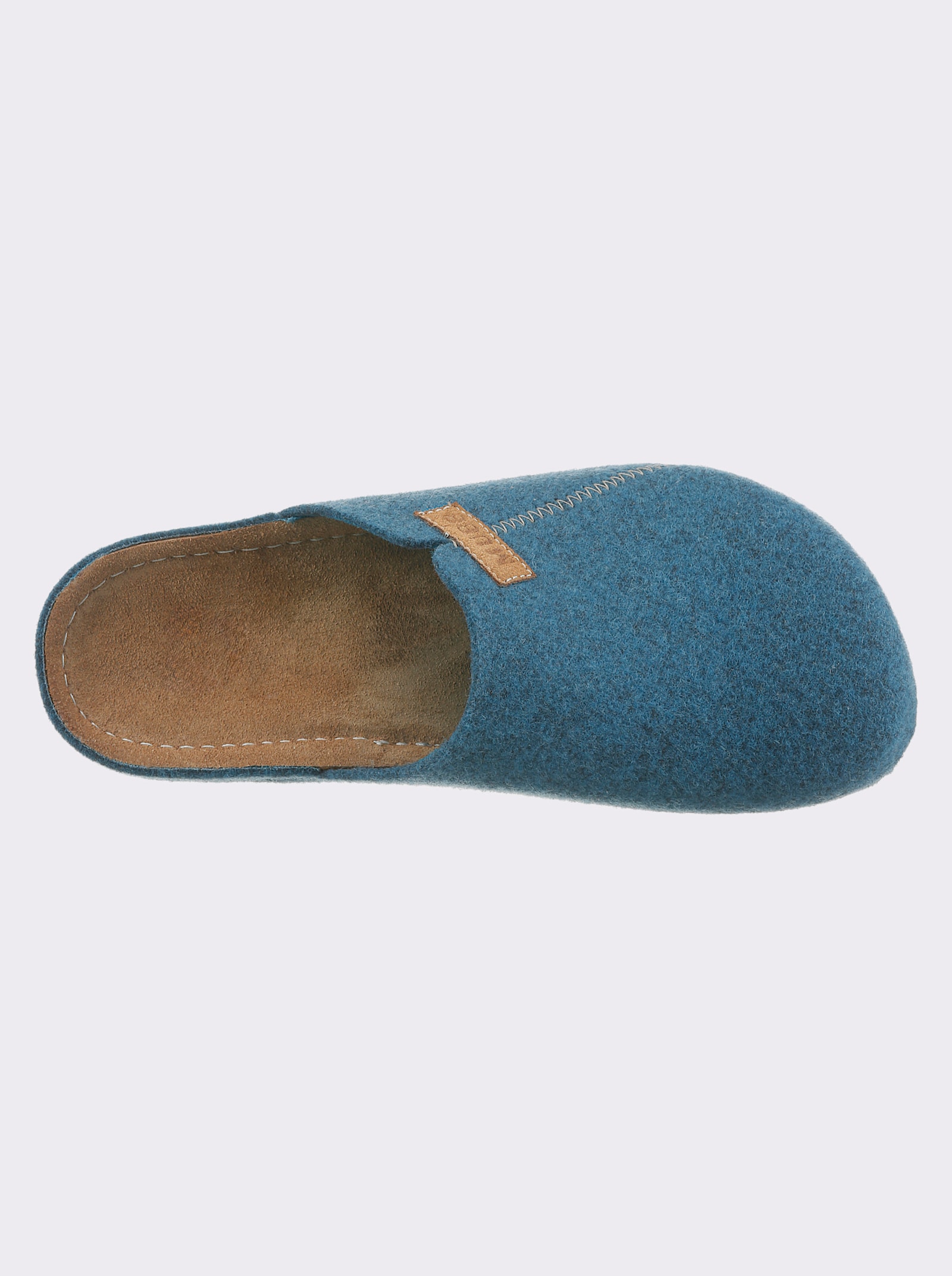 Mubb Pantoffel mit Memory-Fußbett - jeansblau