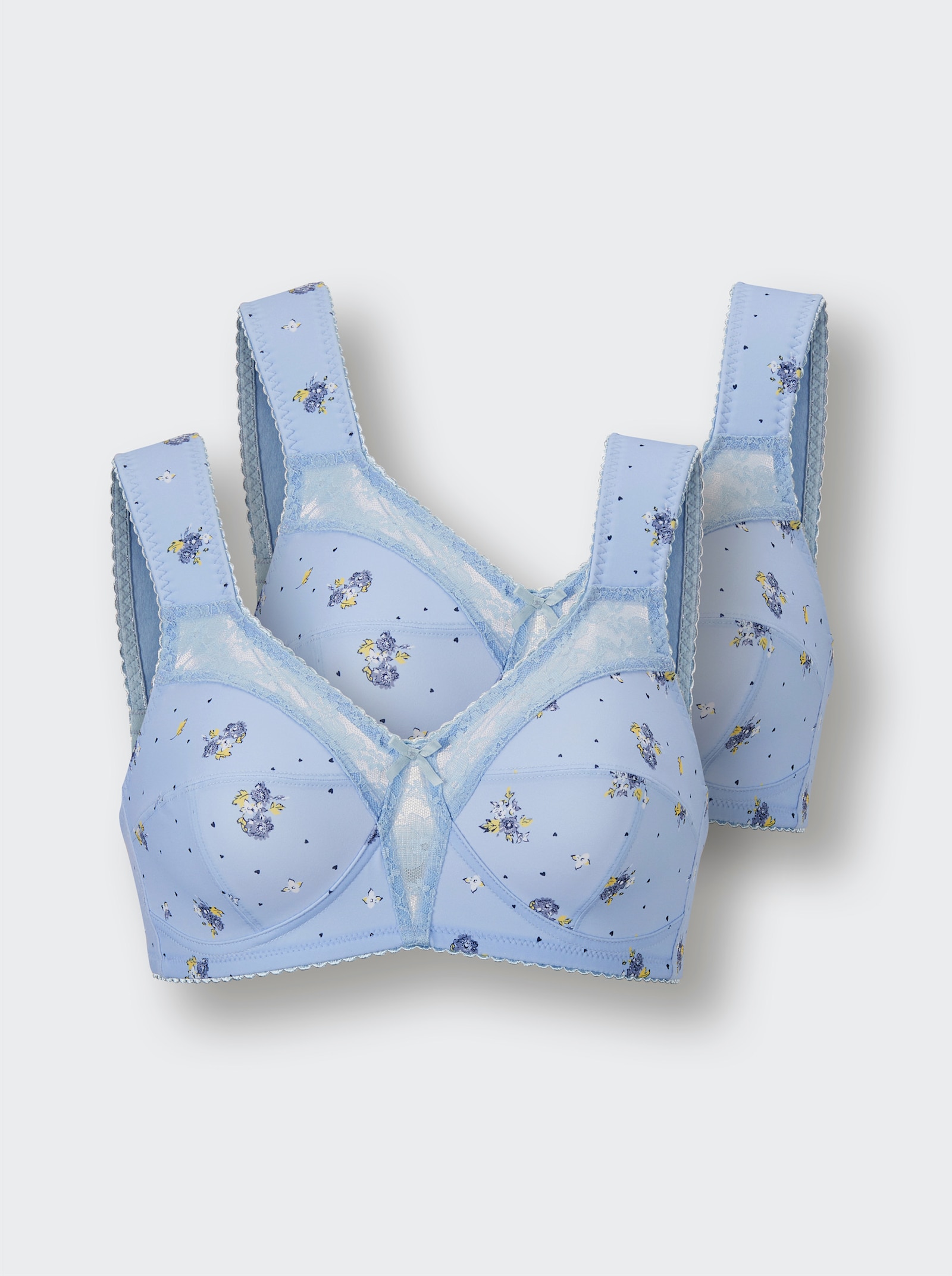 wäschepur Steunbeha zonder beugel - bleu geprint