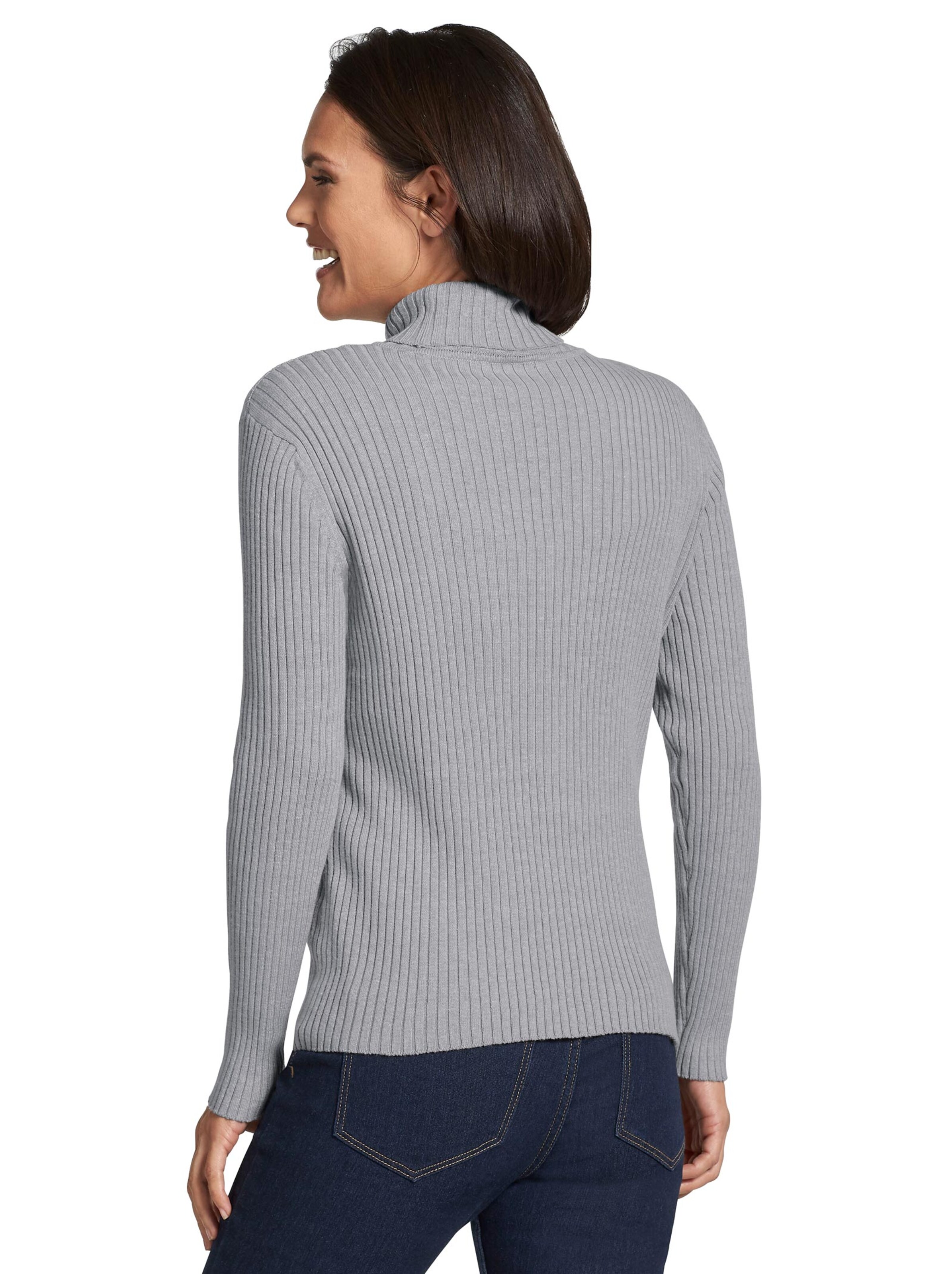 Collection L Pullover - grau-meliert