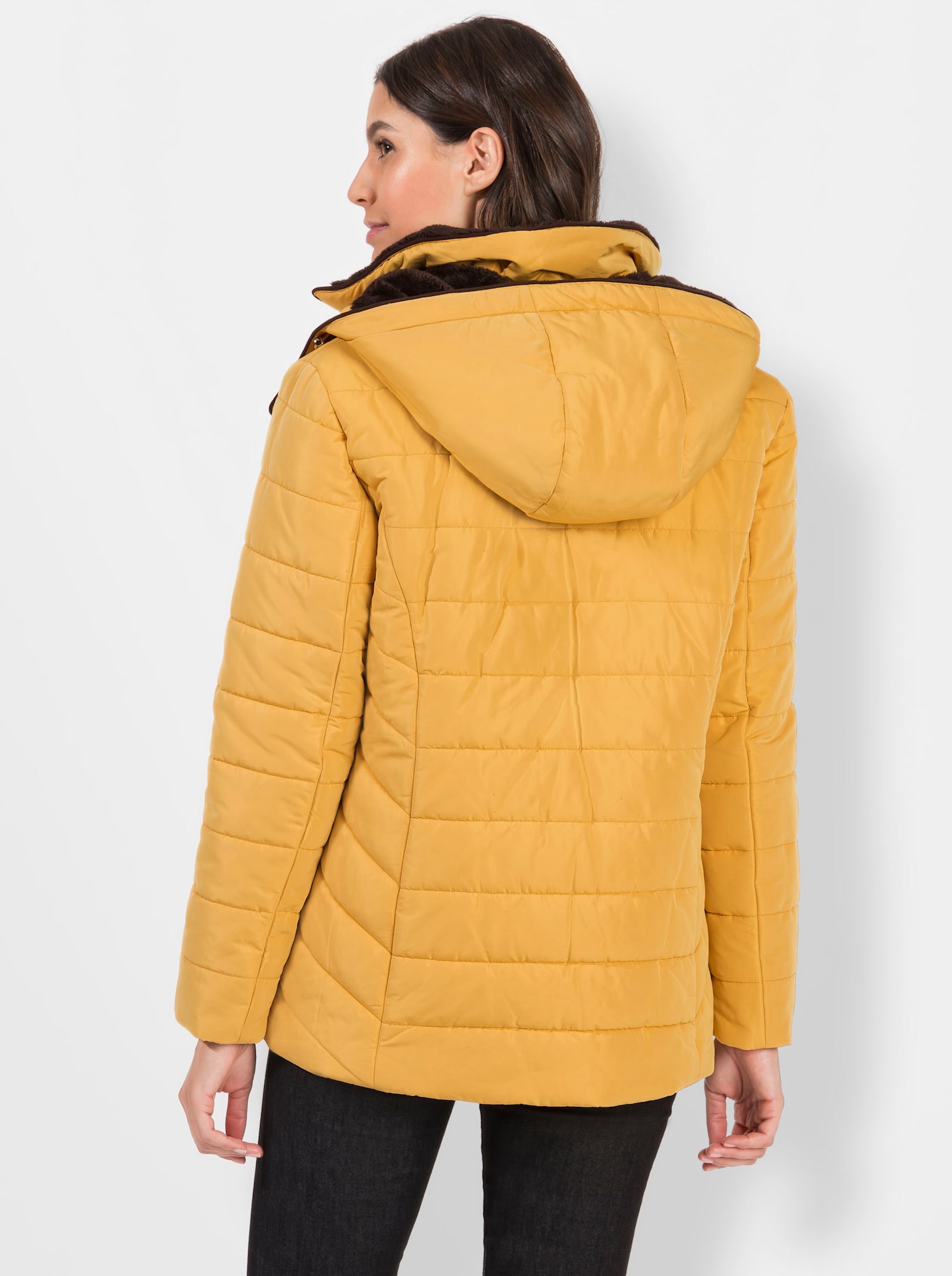 Gewatteerde jas met teddyfleece aan de binnenkant - kerrie