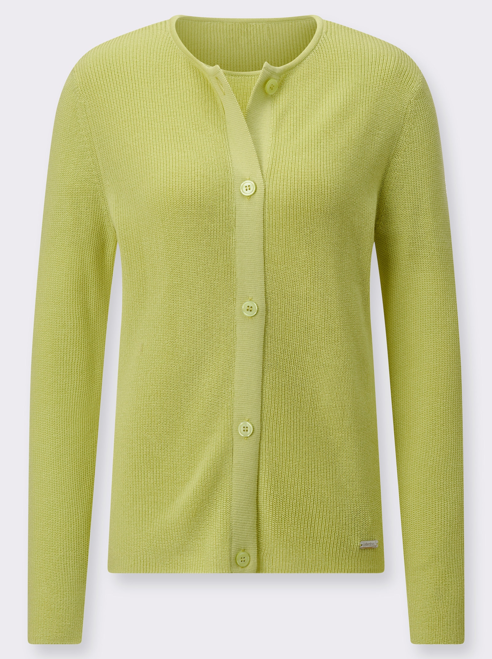 Twin-Set aus reiner Baumwolle - pistazie