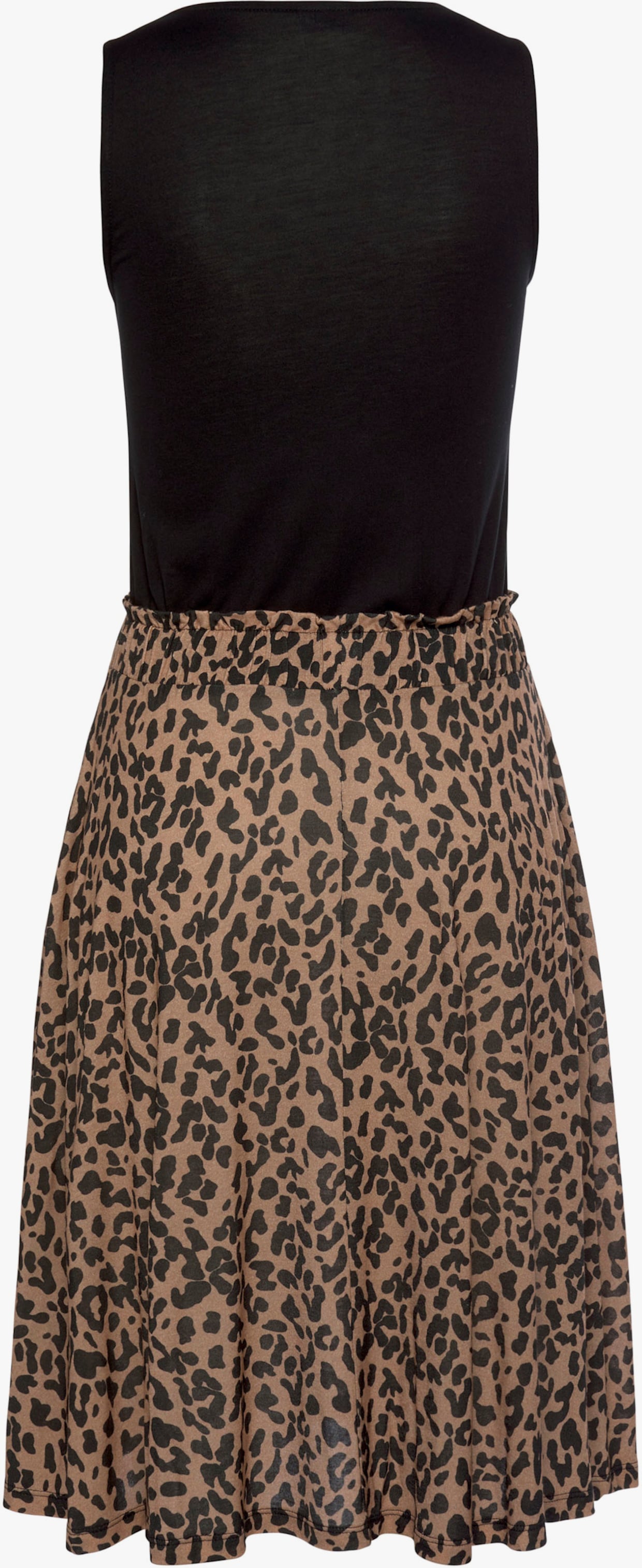 Buffalo Jersey jurk - zwart/luipaard bedrukt