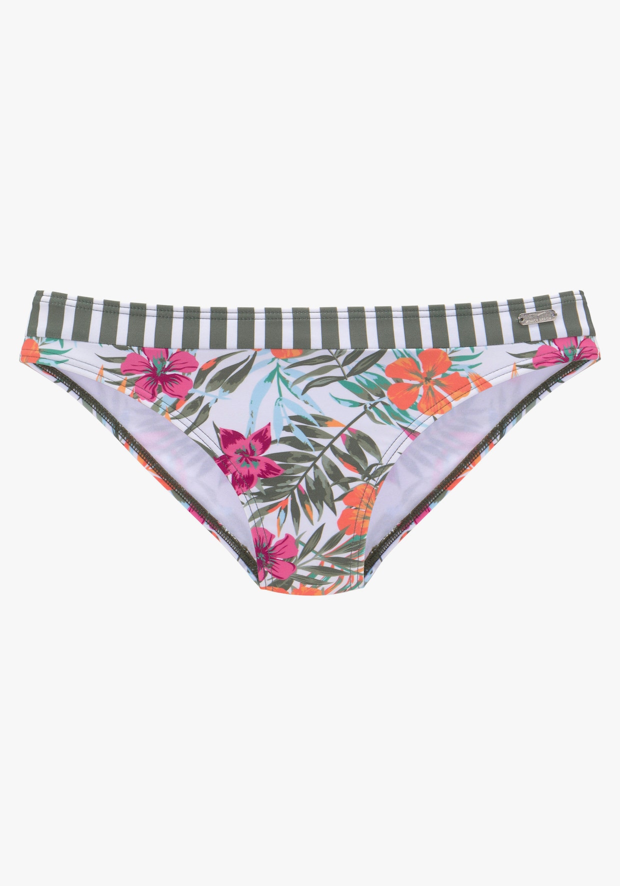 Venice Beach Bikini-Hose - weiß bedruckt