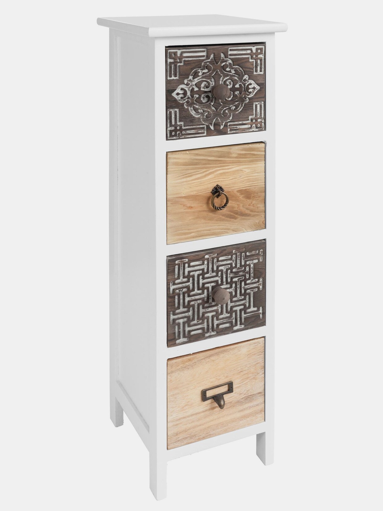 heine home Kommode - weiß-braun