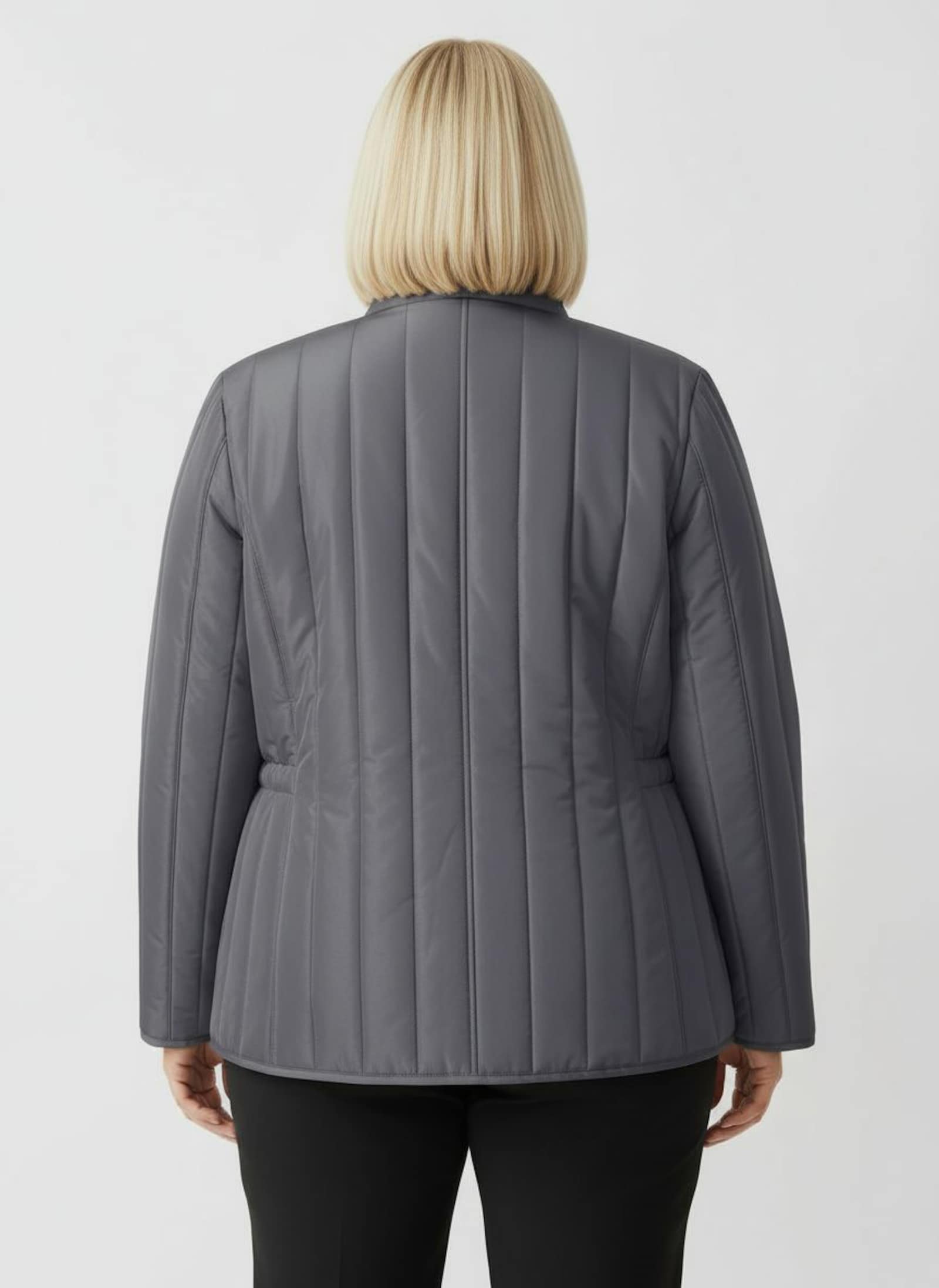 Steppjacke mit Längssteppung - anthrazit