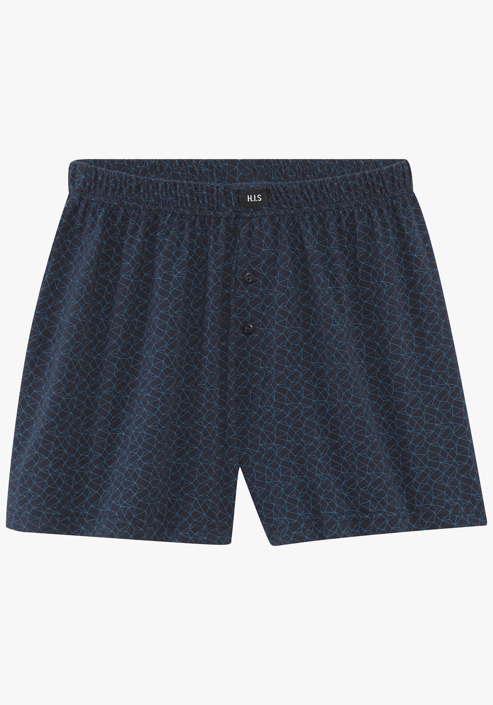 H.I.S Weiter Boxer - blau/navy/hellblau/navy-blau-gestreift/navy-blau-bedruckt