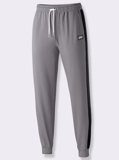 Catamaran Sports Freizeithose mit Kontraststreifen - grau-schwarz