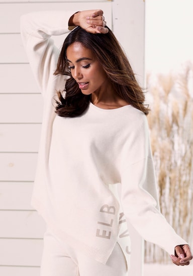 Elbsand Sweater - blanc cassé chiné