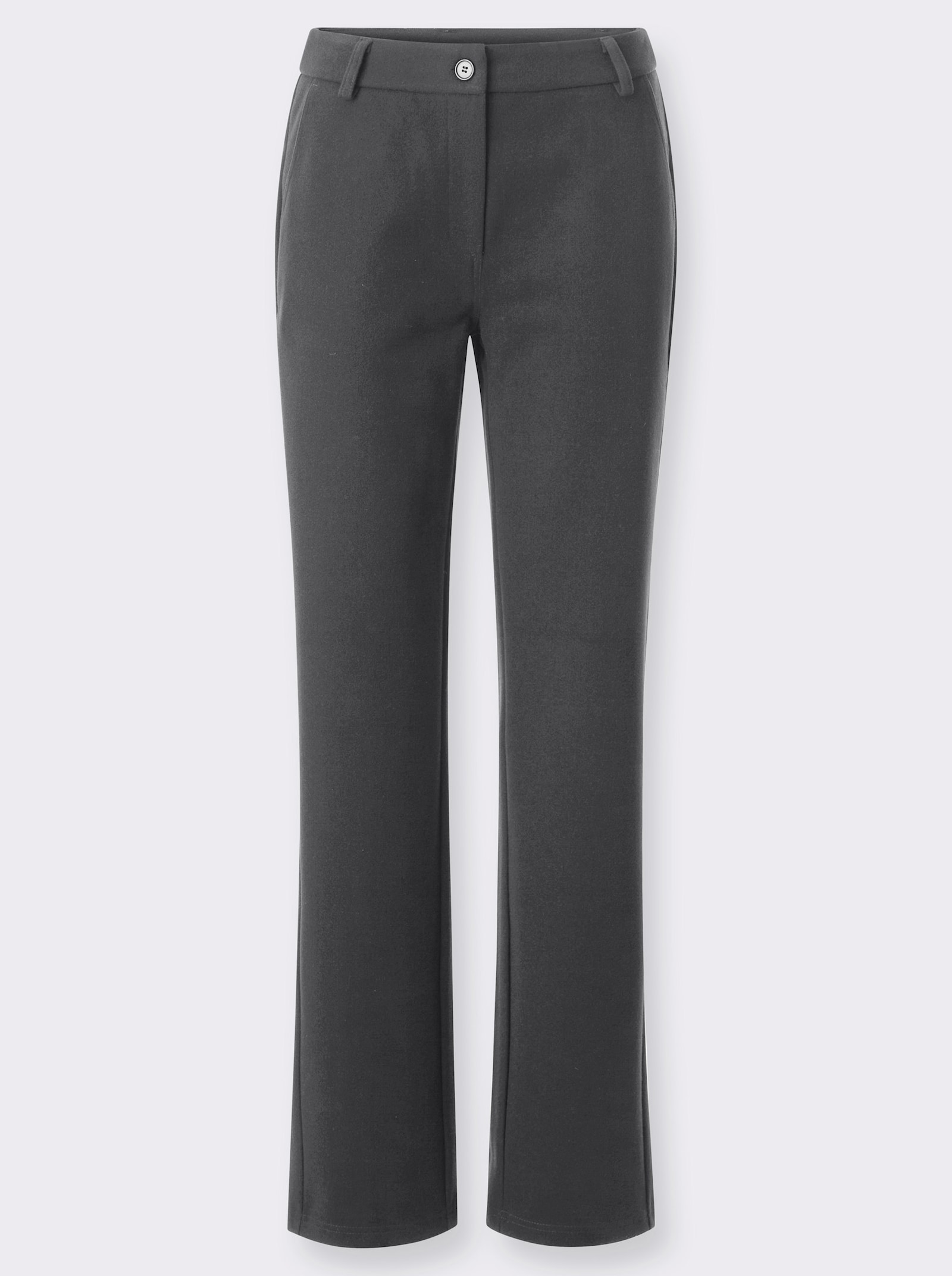 Stoffhose in Jersey-Qualität - anthrazit