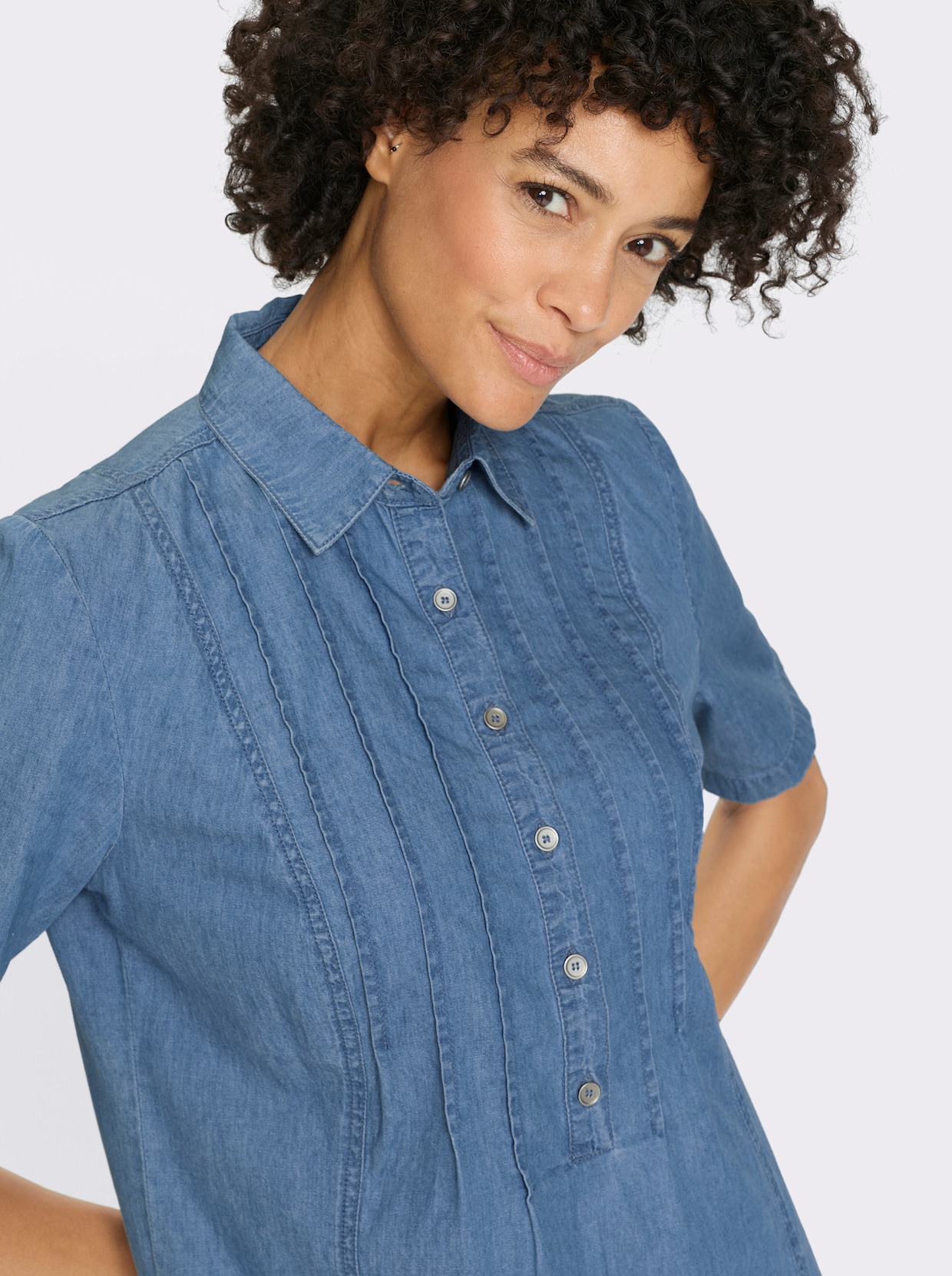 Jeanskleid - blue-bleached
