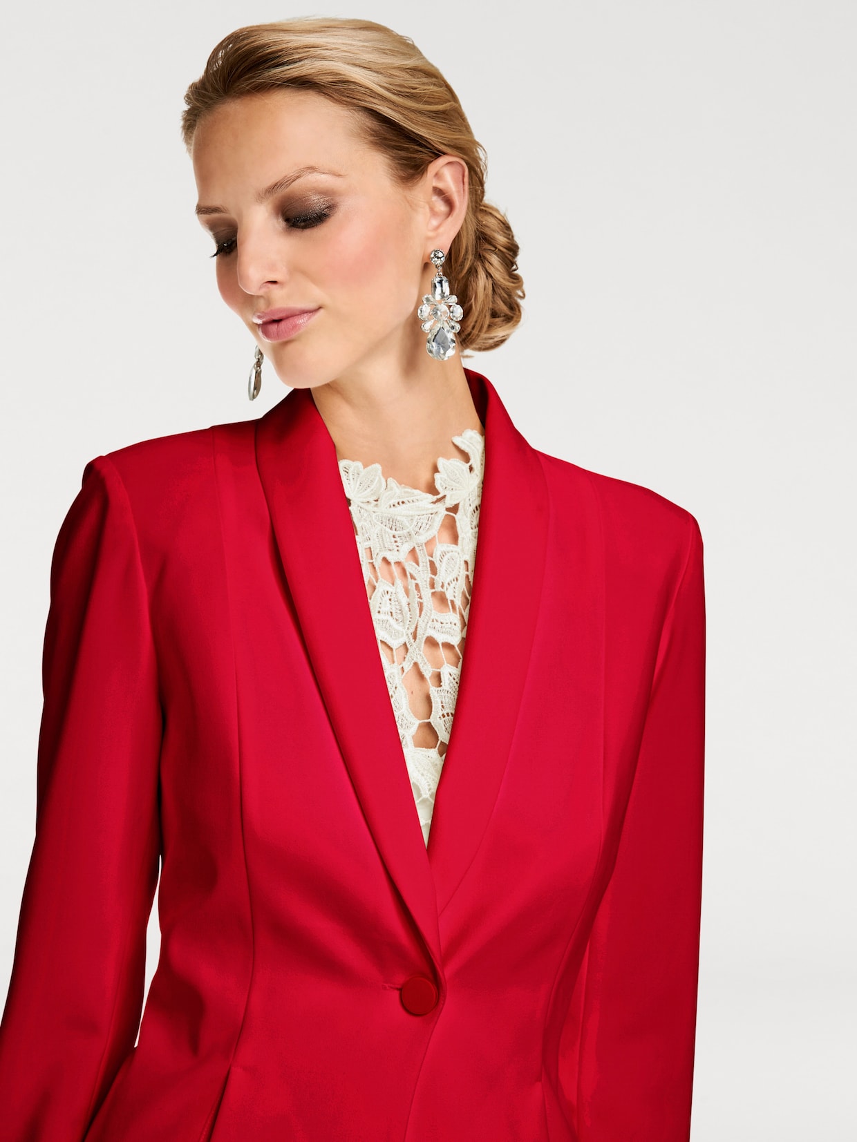 heine Lange blazer - rood