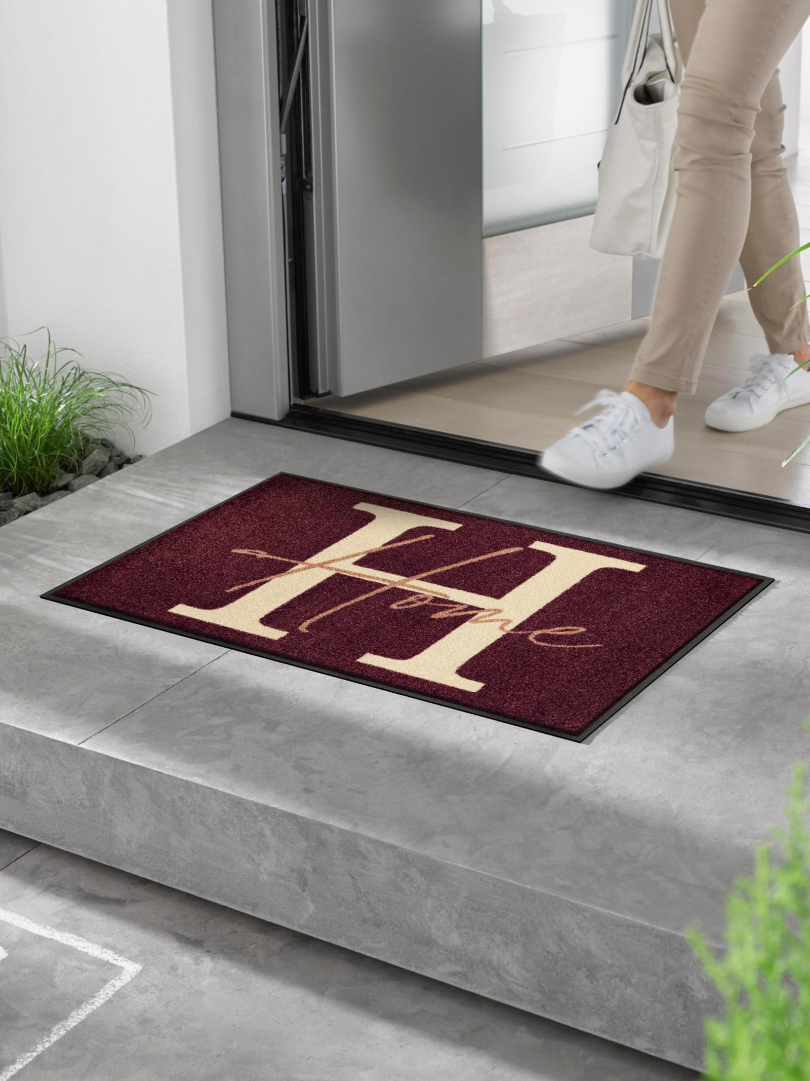 wash+dry by Kleen-Tex Fußmatte - braun-ecru