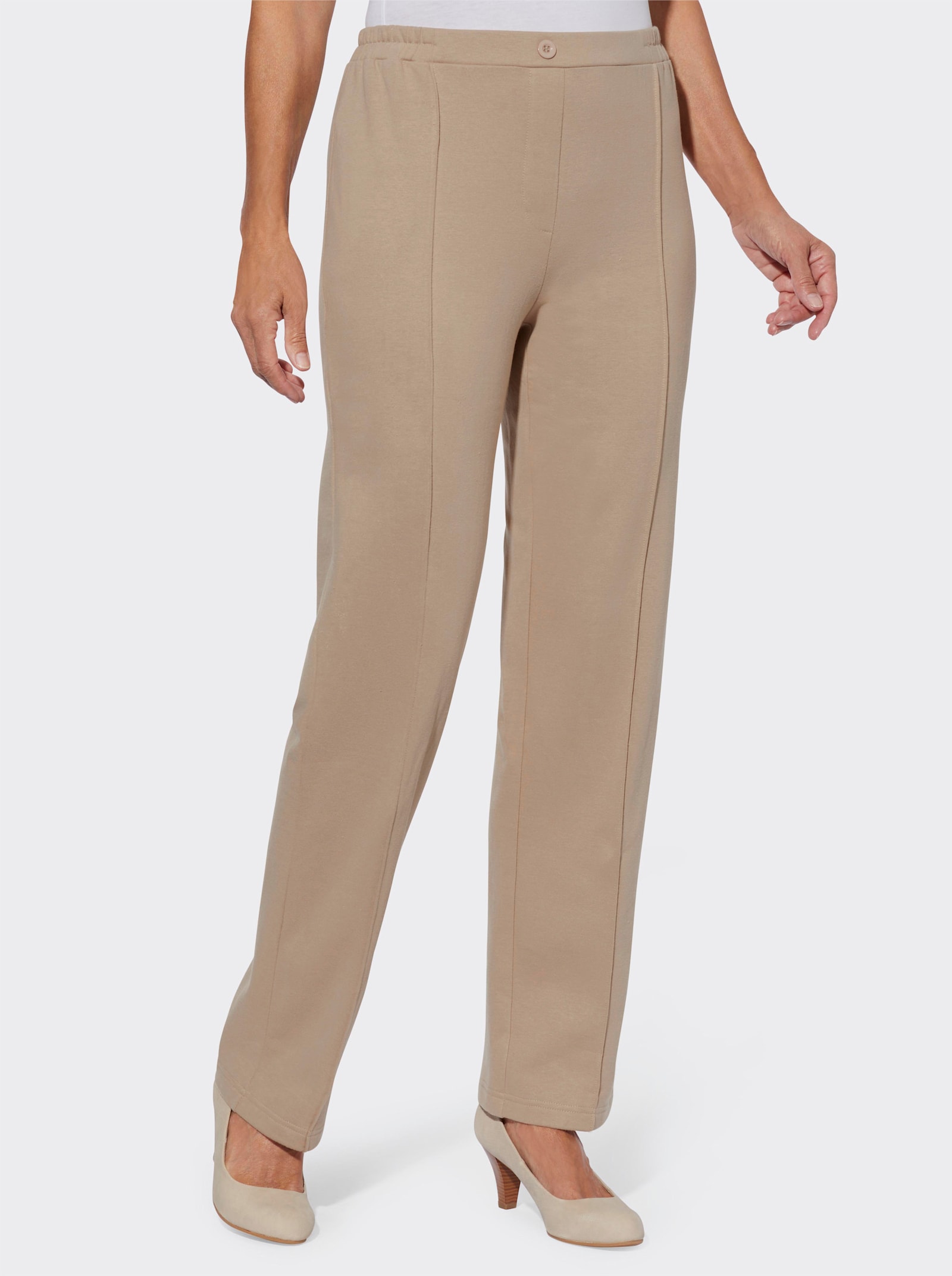 Navlékací kalhoty se sámky - sezamová