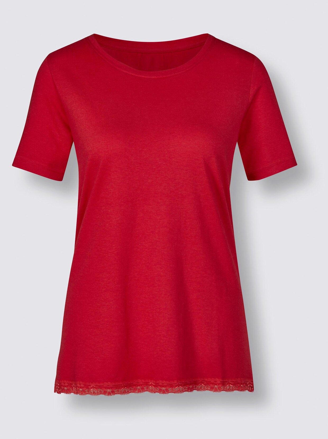 wäschepur Schlafanzug-Shirt - erdbeere