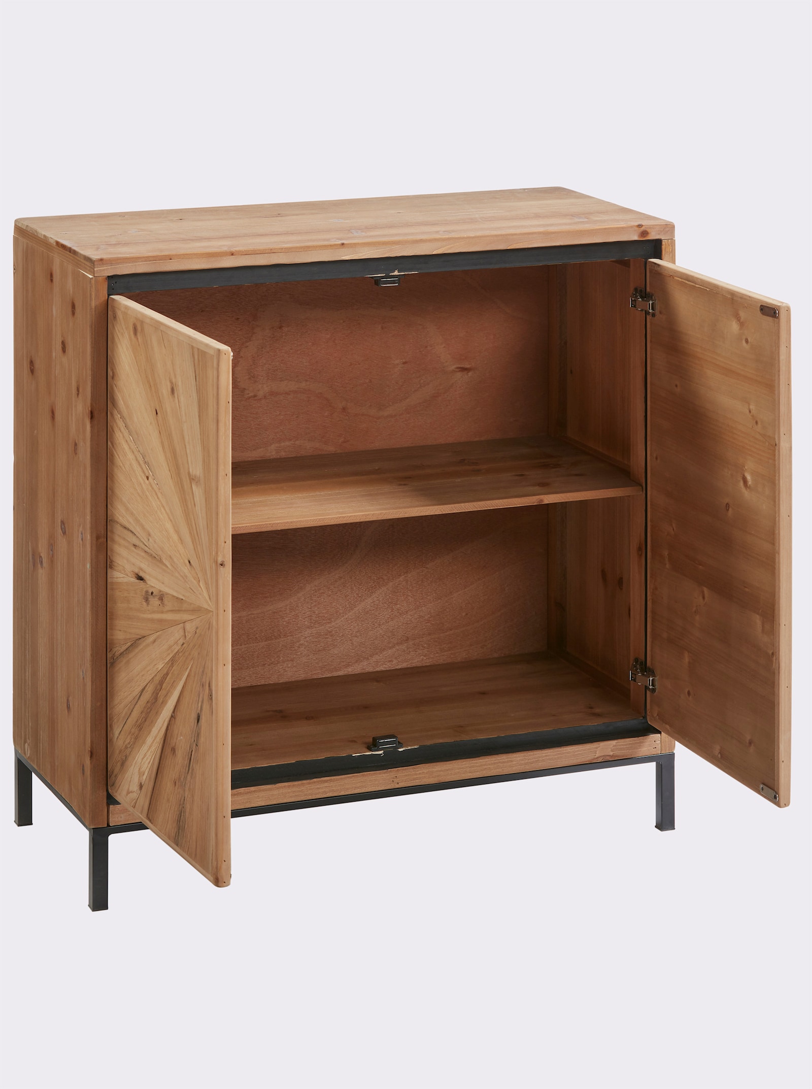 heine home Kommode - natur-schwarz