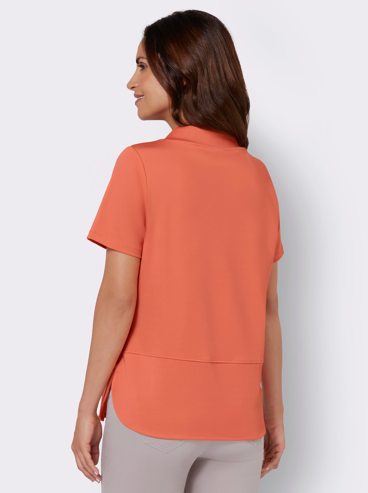 Stehkragenshirt - mandarine