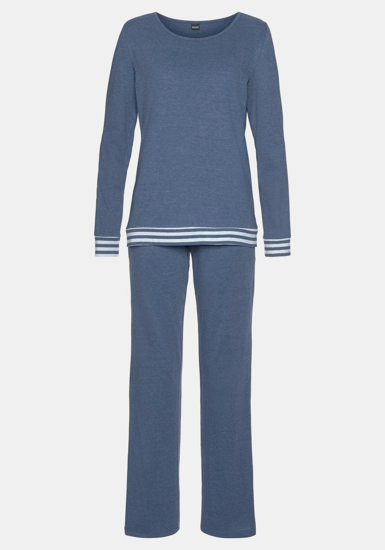 Arizona Pyjama - blau-meliert