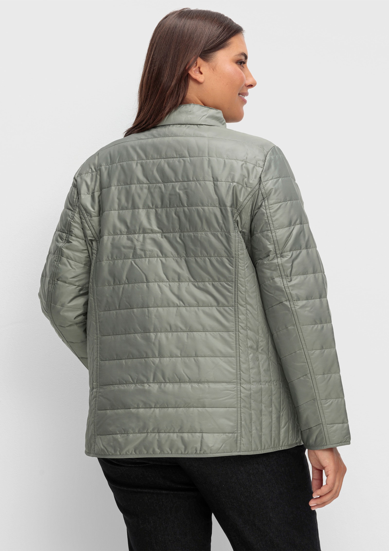 Steppjacke leicht wattiert - schilf