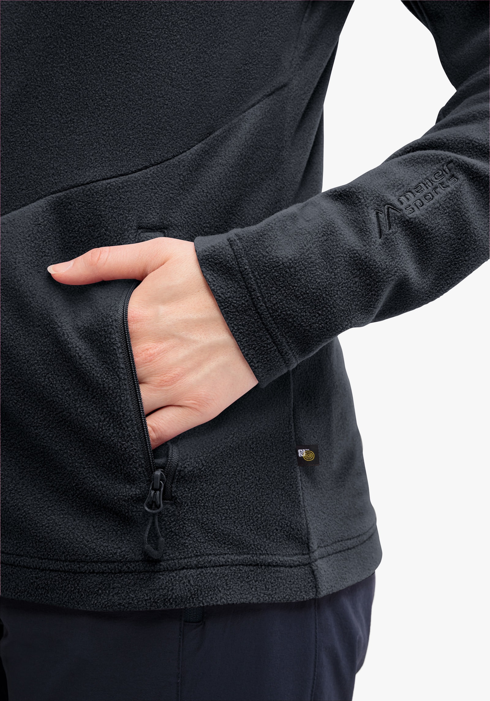 Maier Sports Fleecejacke - schwarz