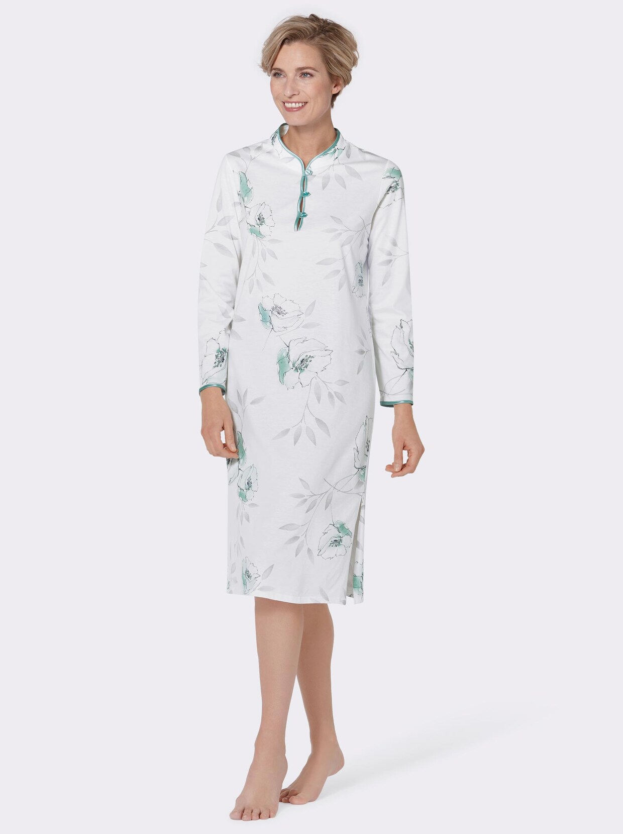 Arabella Nachthemd - ecru-mint
