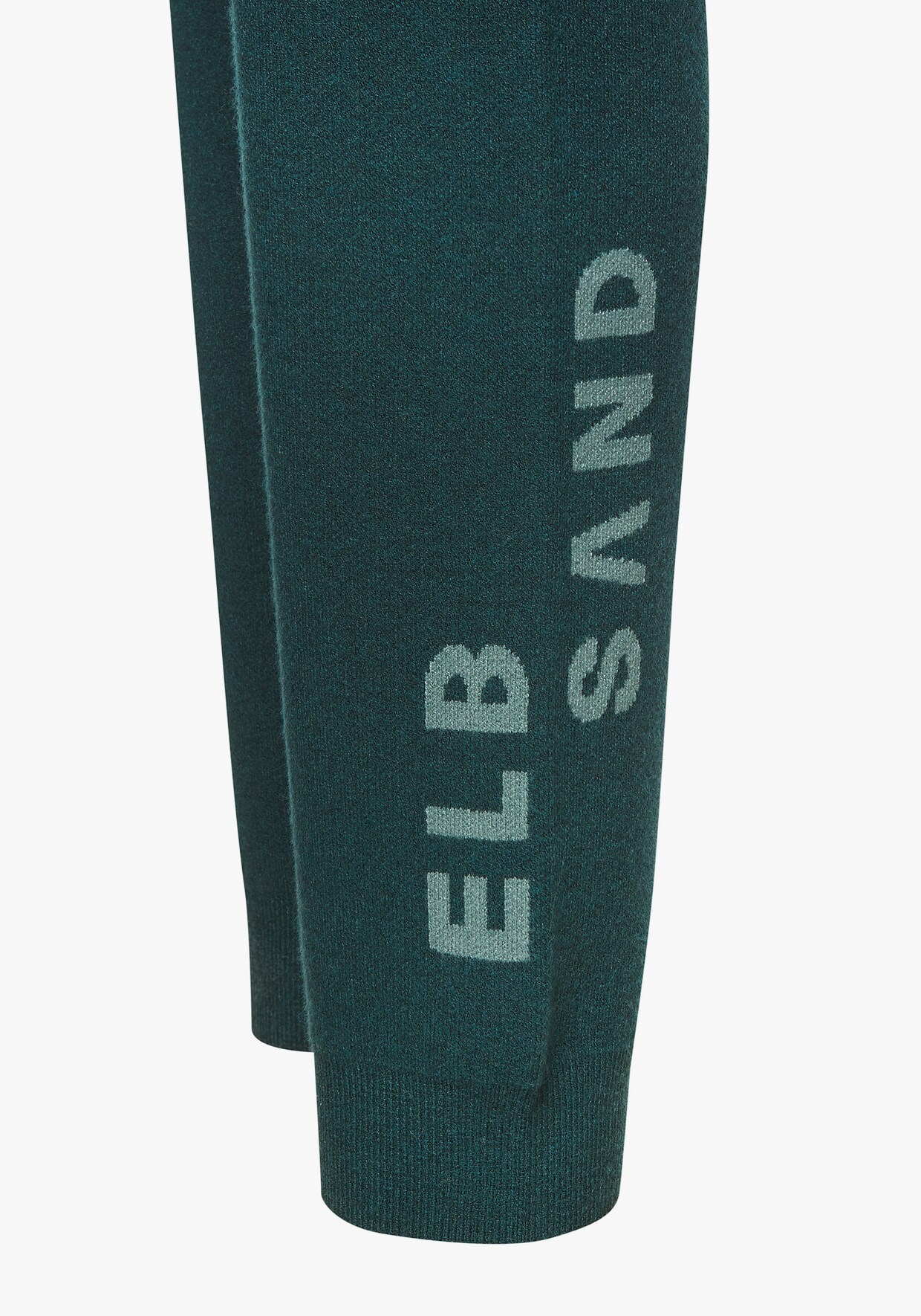 Elbsand Broek van tricot - petrol
