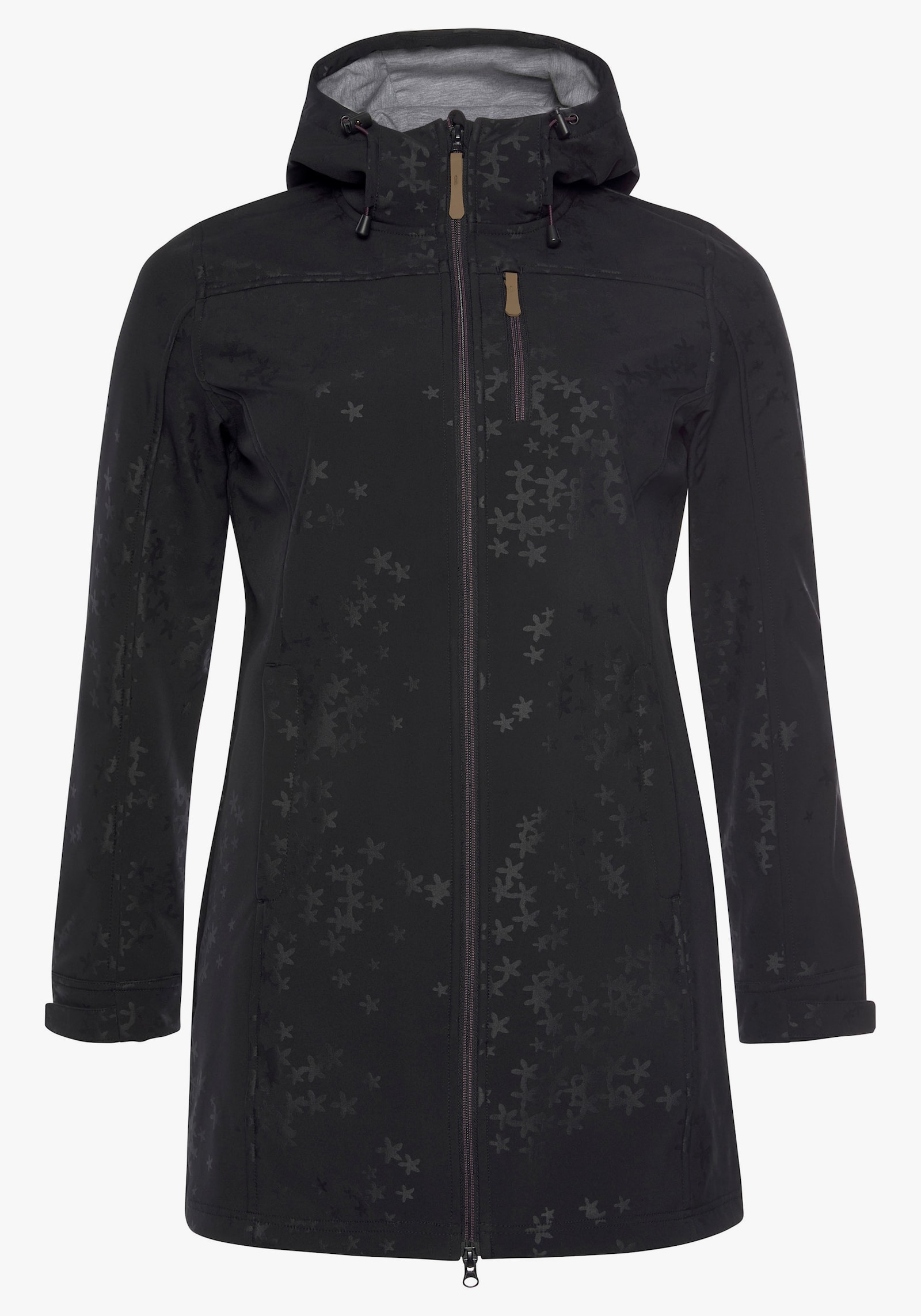 Polarino Softshellmantel - schwarz
