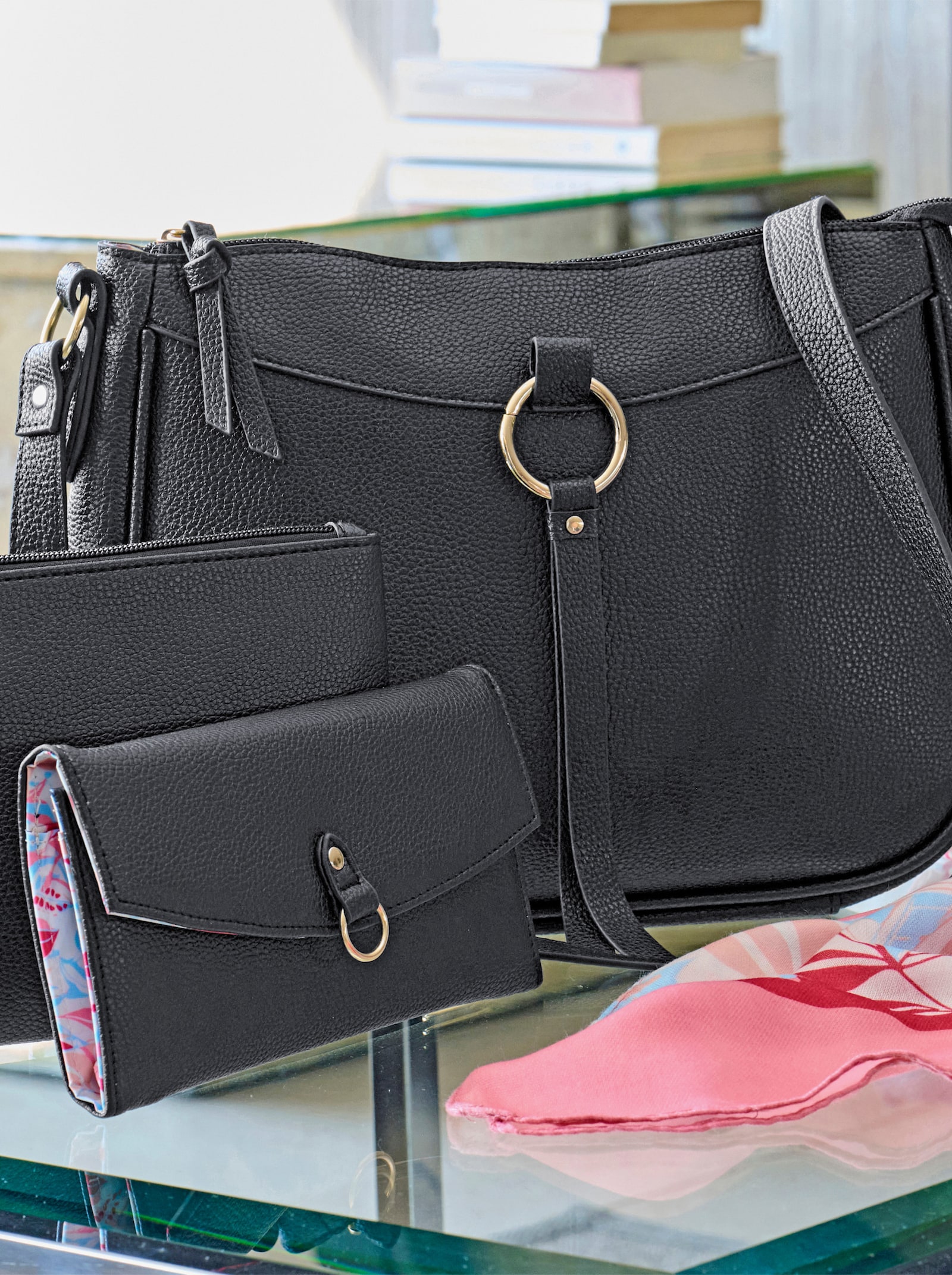 4tlg. Accessoires-Set - schwarz