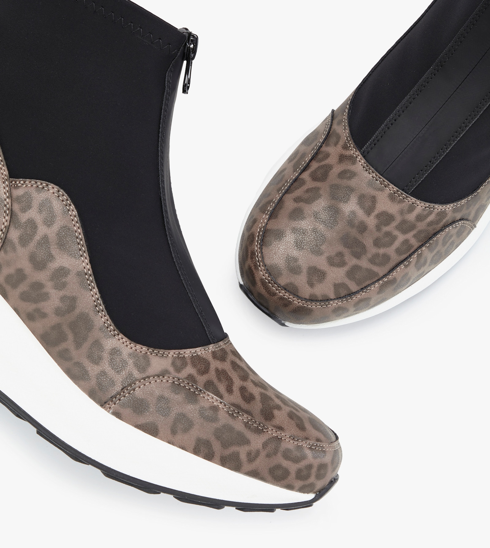 LASCANA Stiefelette - leo/schwarz