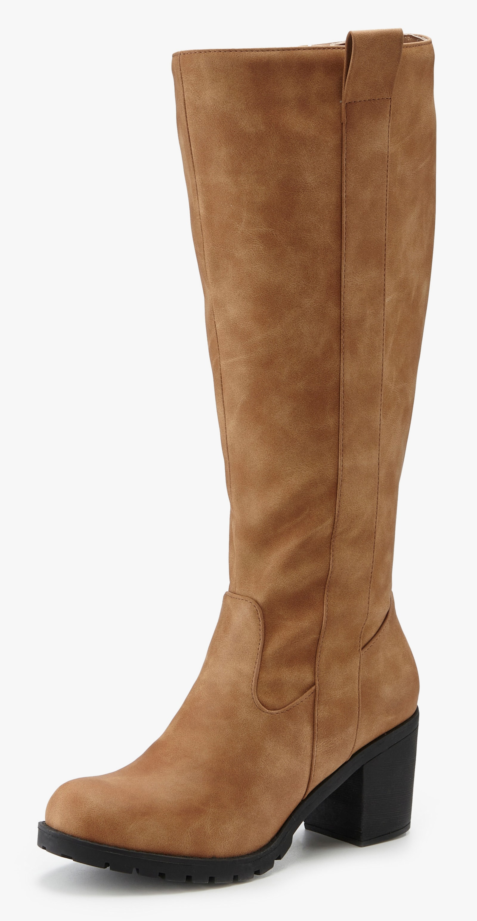 LASCANA Weitschaftstiefel - camelfarben