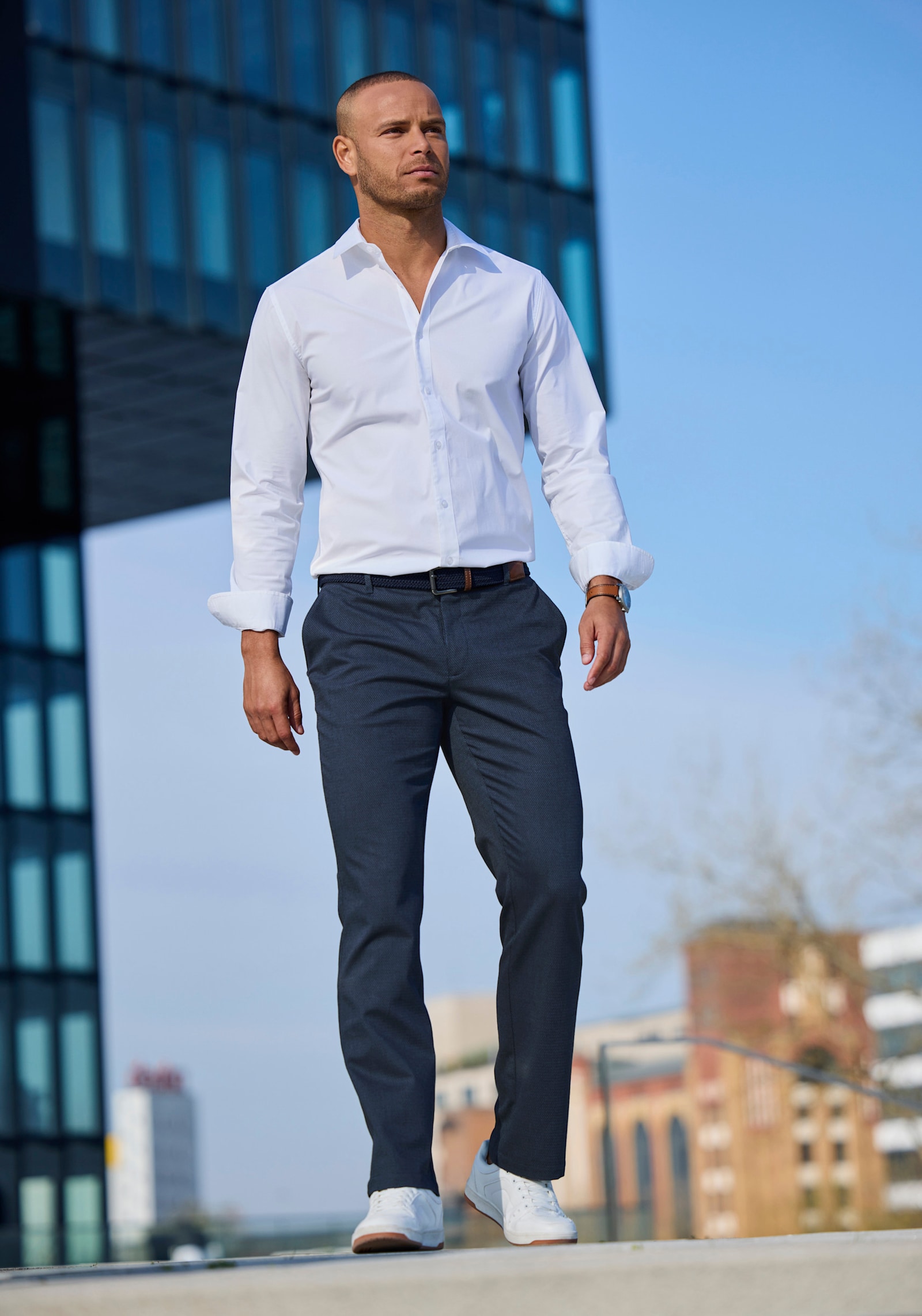 H.I.S Stoffhose - navy