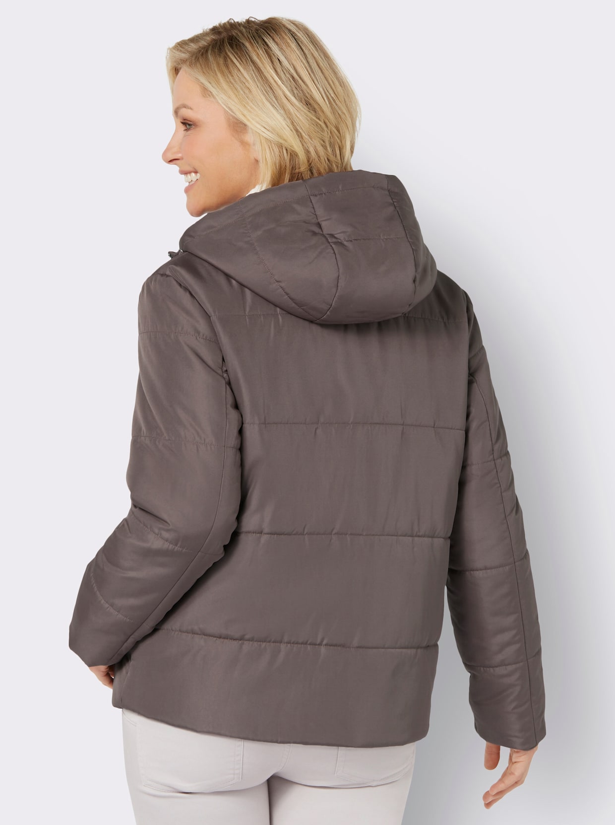 Steppjacke - dunkeltaupe