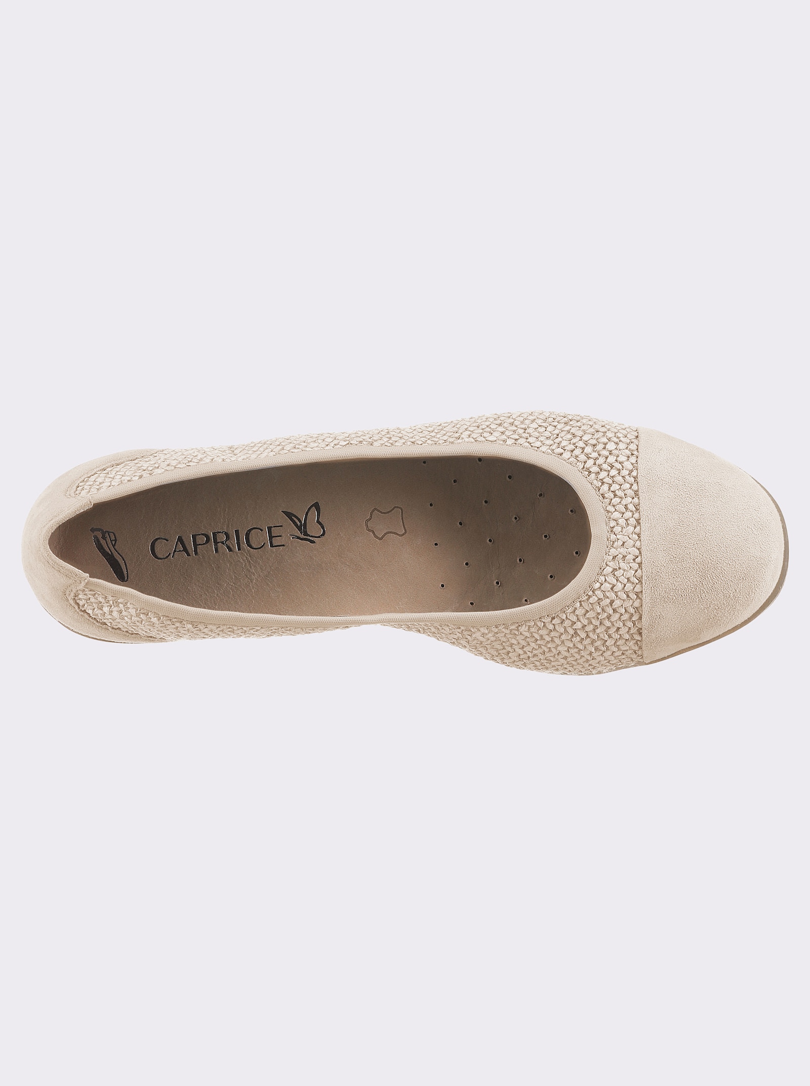 Caprice Ballerina mit Schrittdämpfung, von Caprice - créme