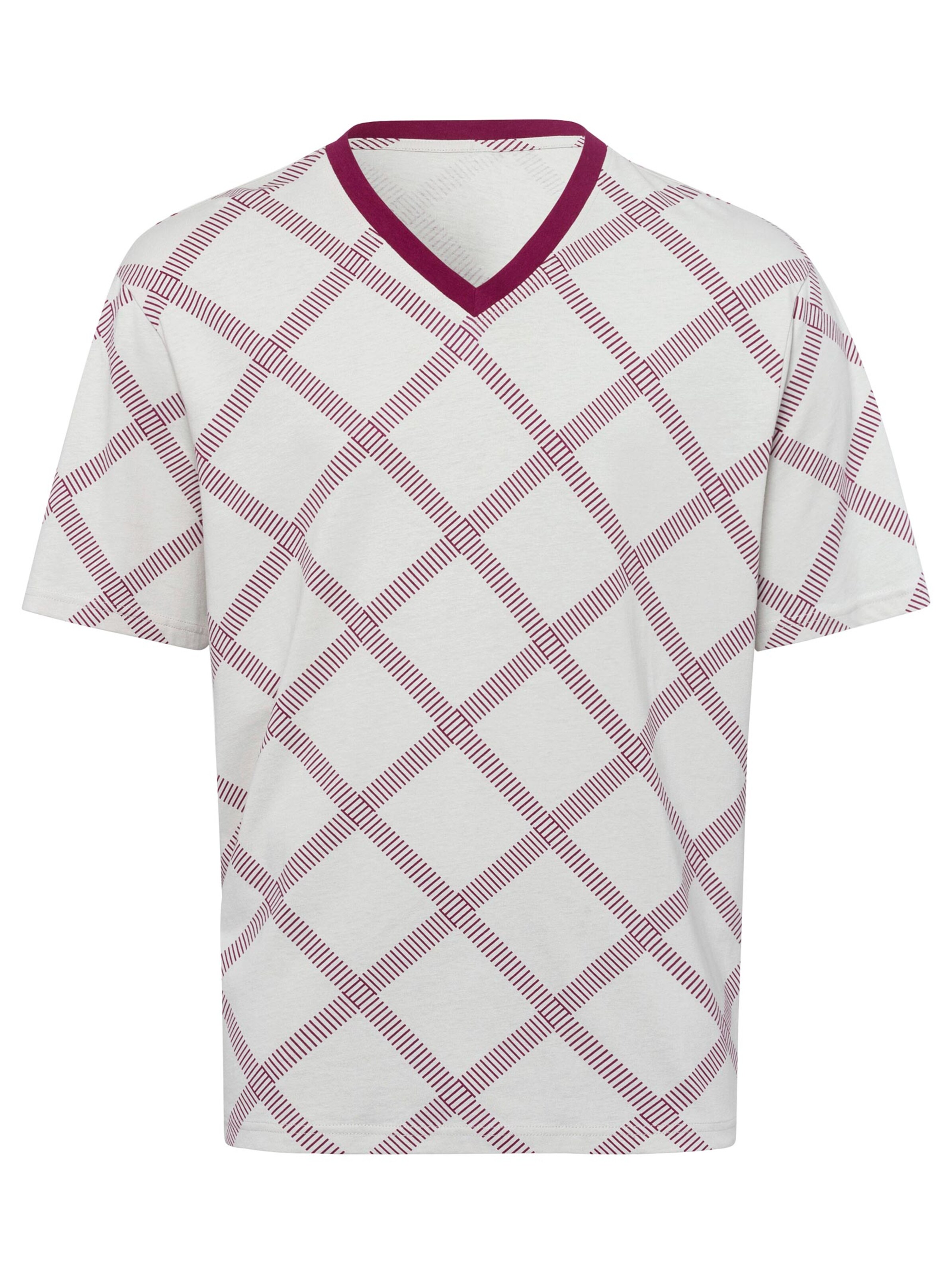 Shorty - bordeaux-bedruckt