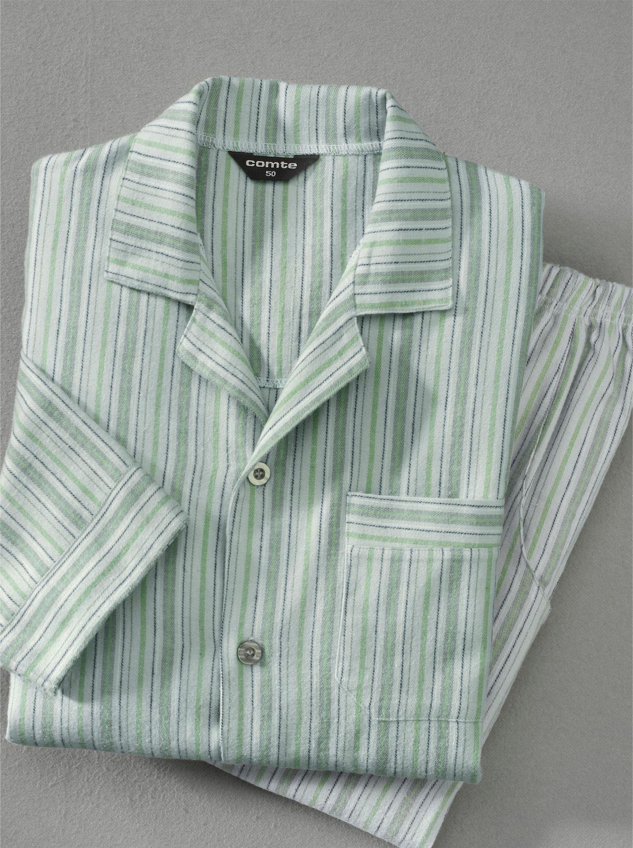 Comte Pyjama - groen gestreept