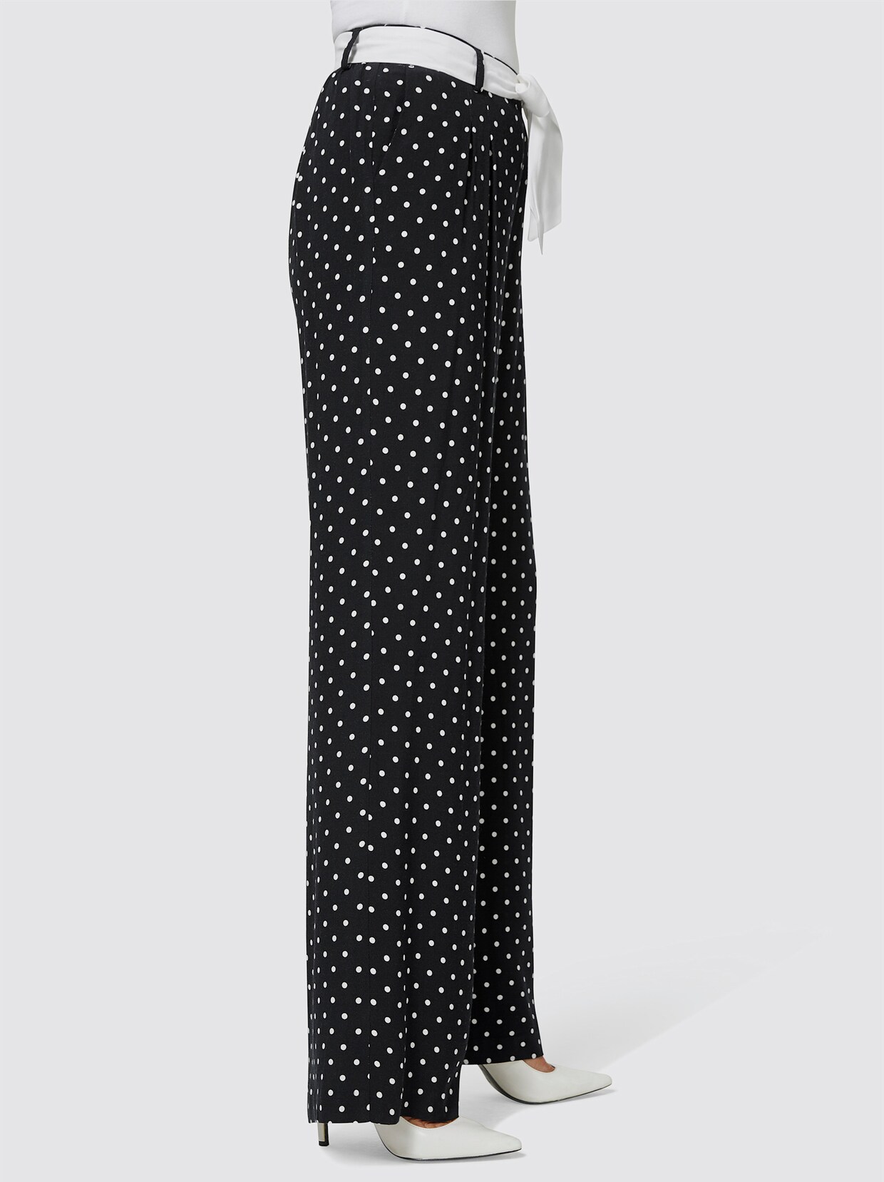 Pantalon - noir-blanc à pois